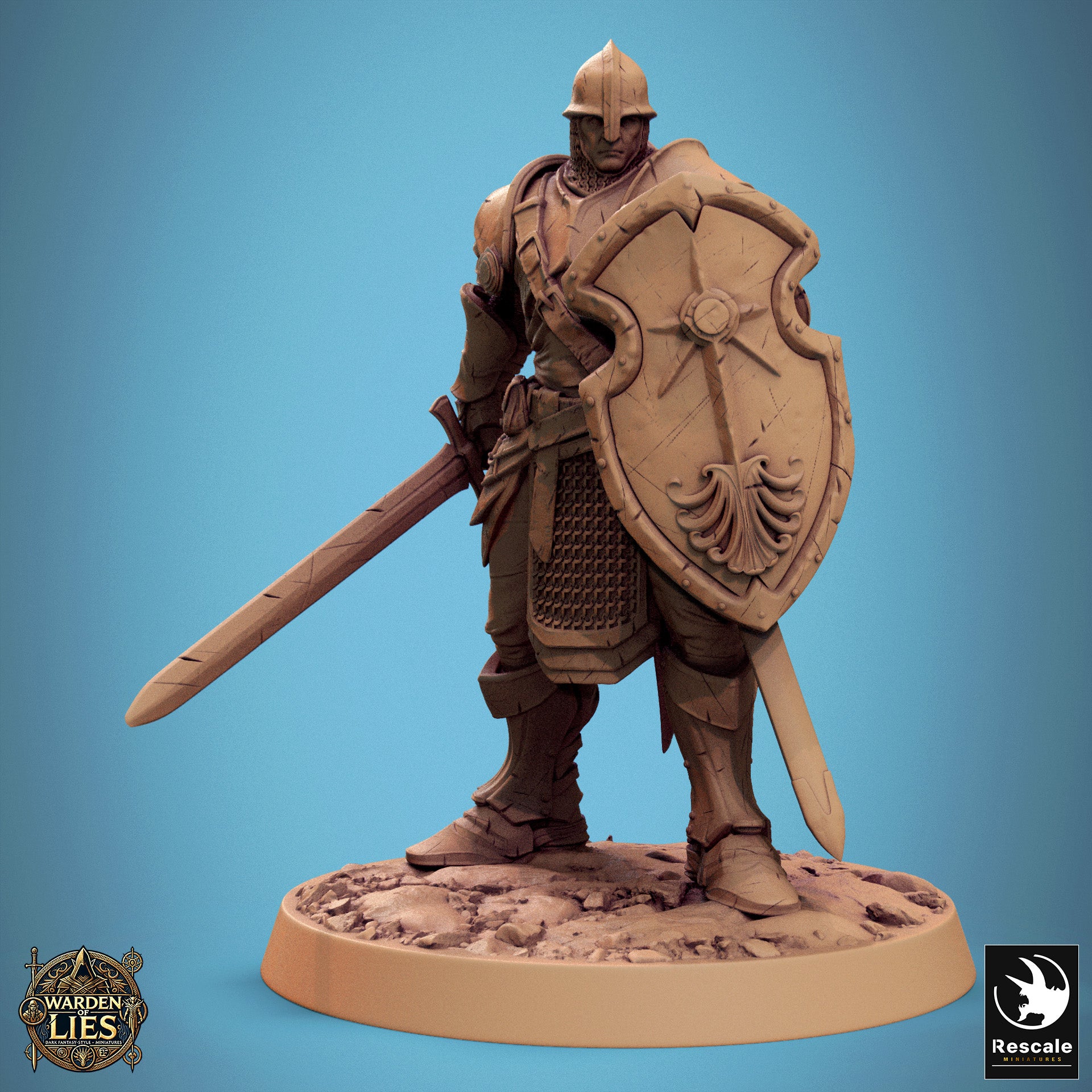 Chevalier de la Valeur - de la série Warden of Lies de Rescale Miniatures