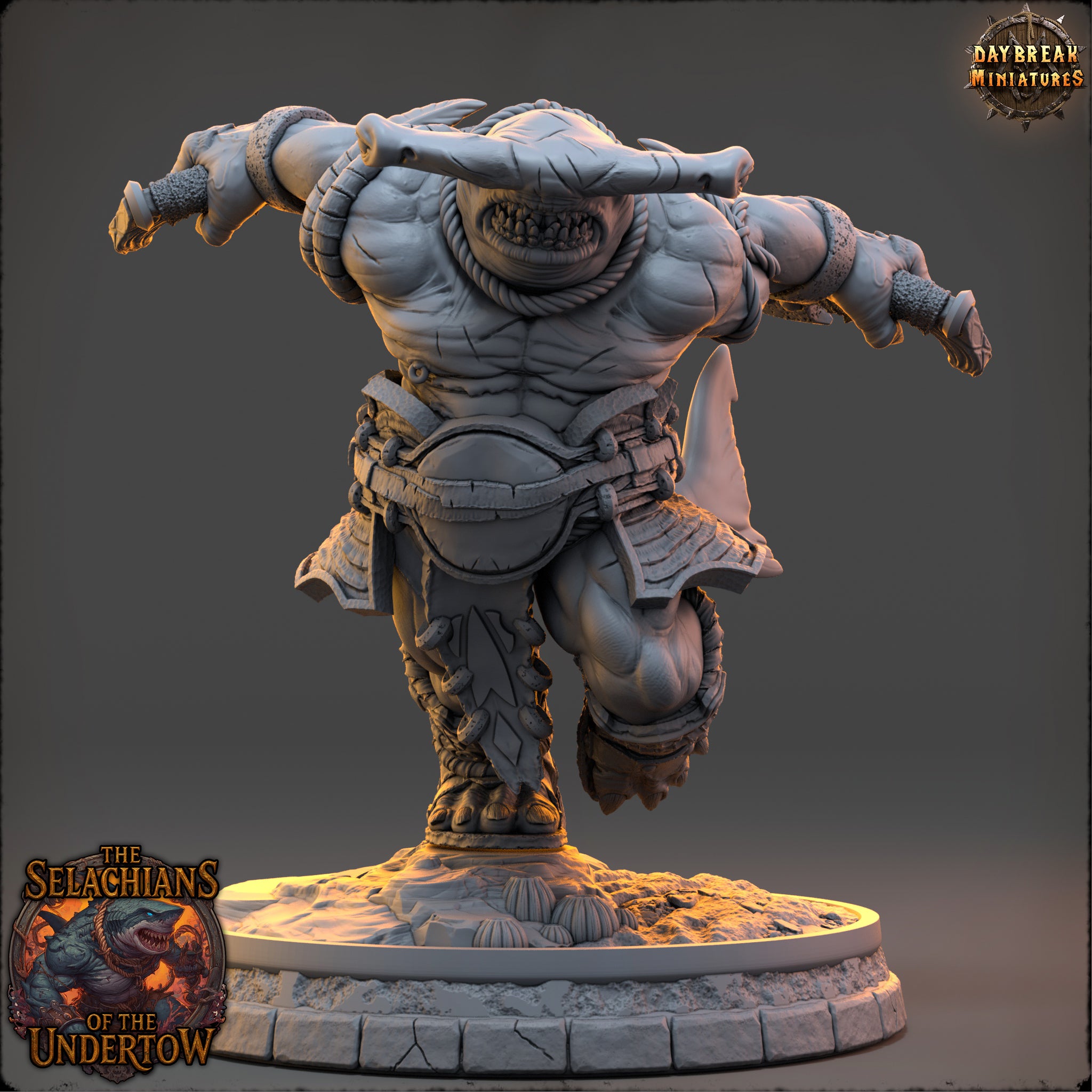 Sharkfolk - aus der Reihe The Selachians of the Undertow von Daybreak Miniatures