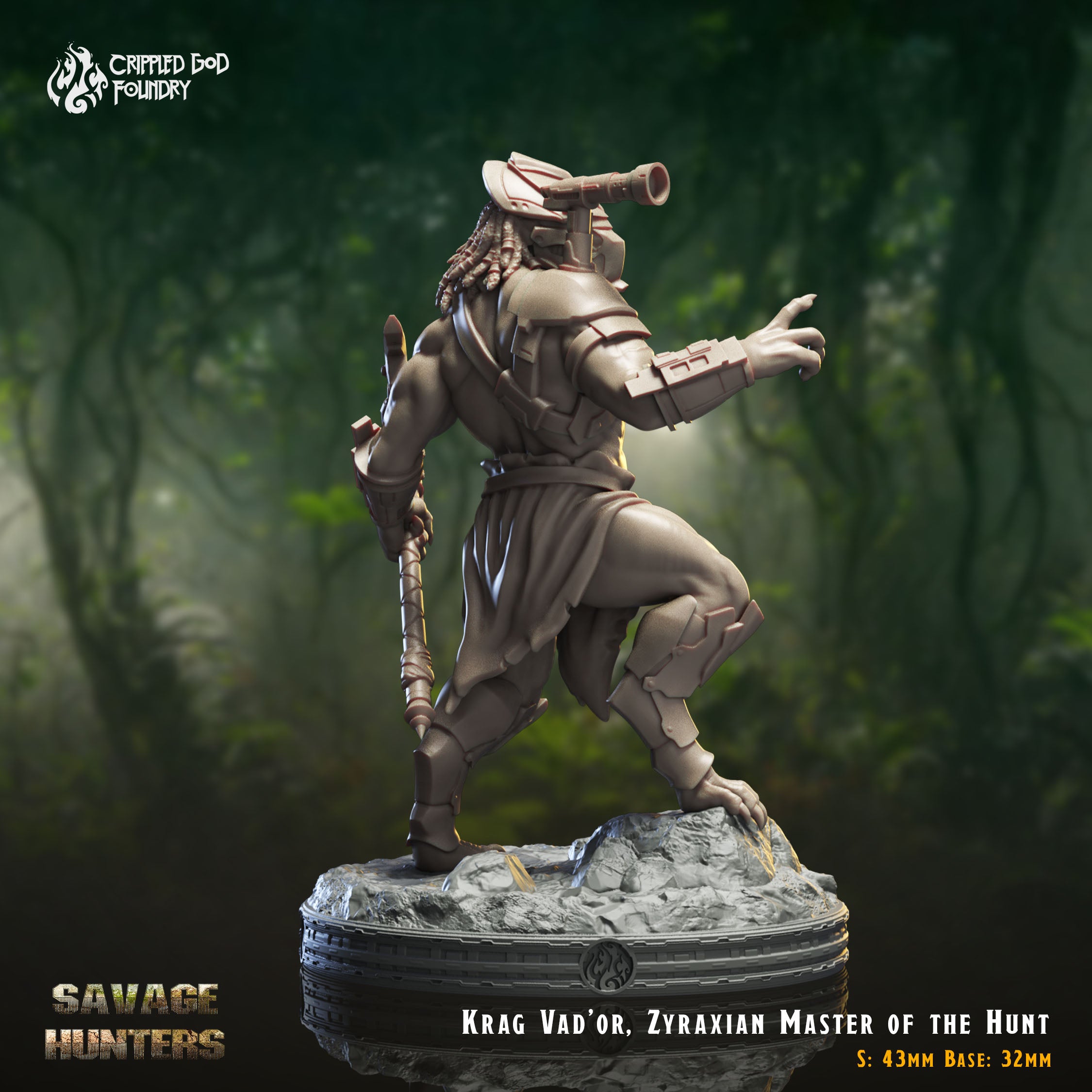 Krag Vad’or, Zyraxian Master of the Hunt - aus der Reihe Savage Hunters von Crippled God Foundry