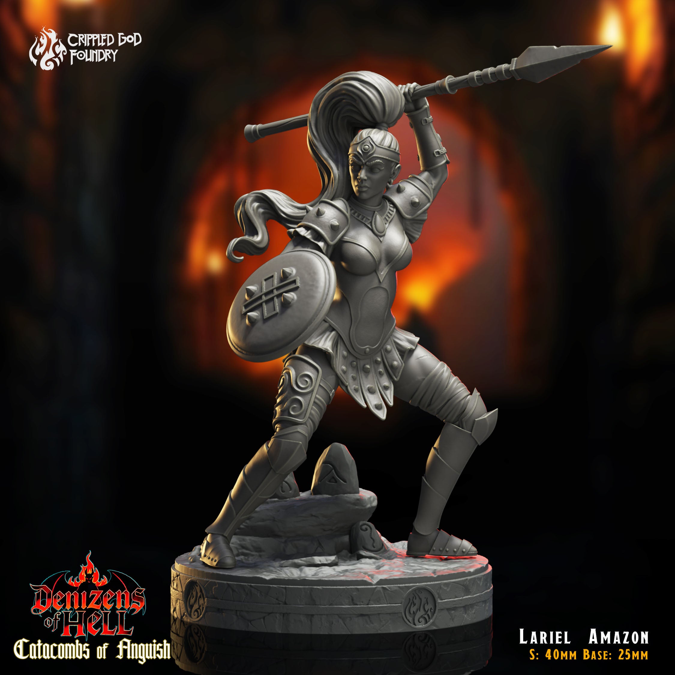 Lariel the Amazon - aus der Reihe Catacombs of Anquish von Crippled God Foundry
