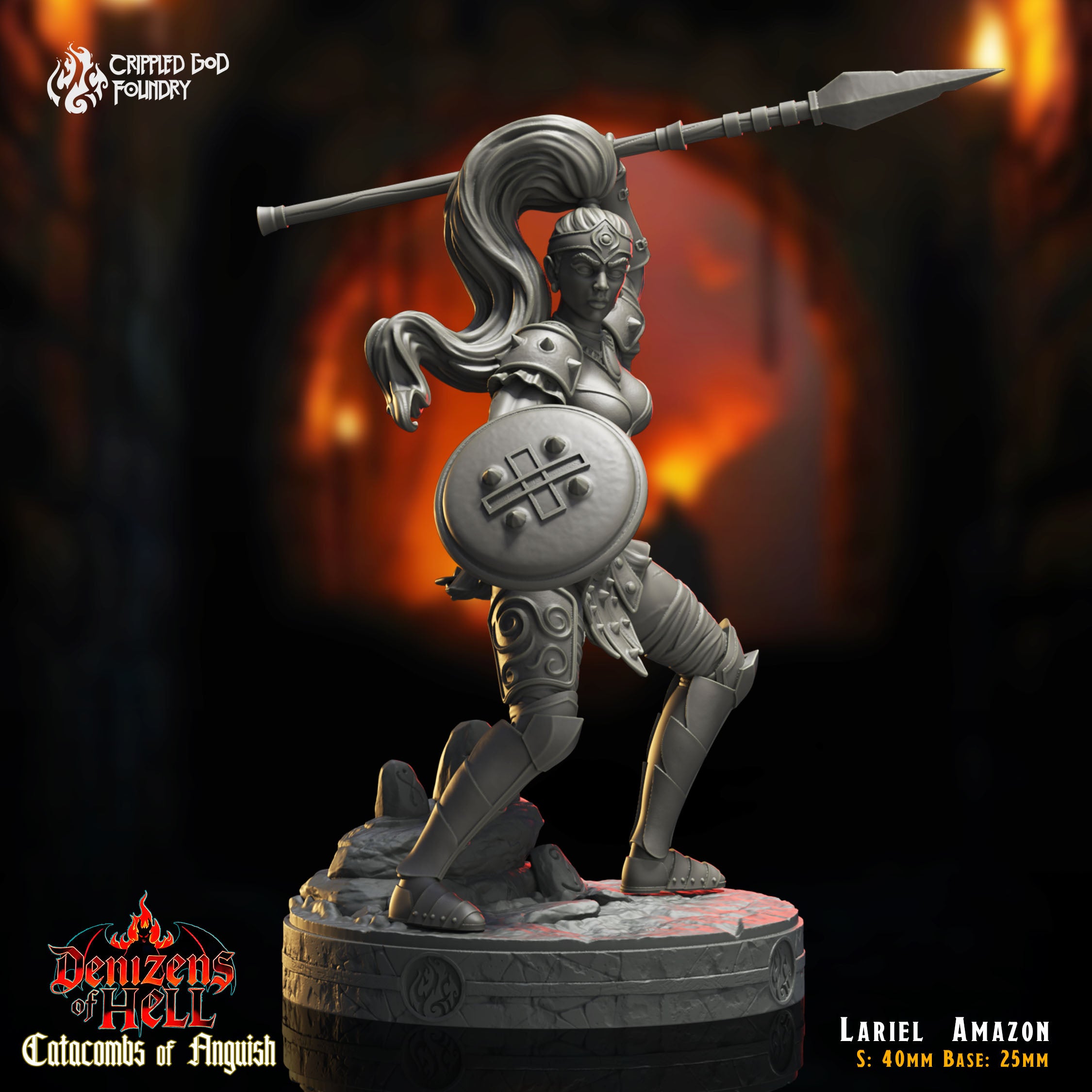 Lariel the Amazon - aus der Reihe Catacombs of Anquish von Crippled God Foundry