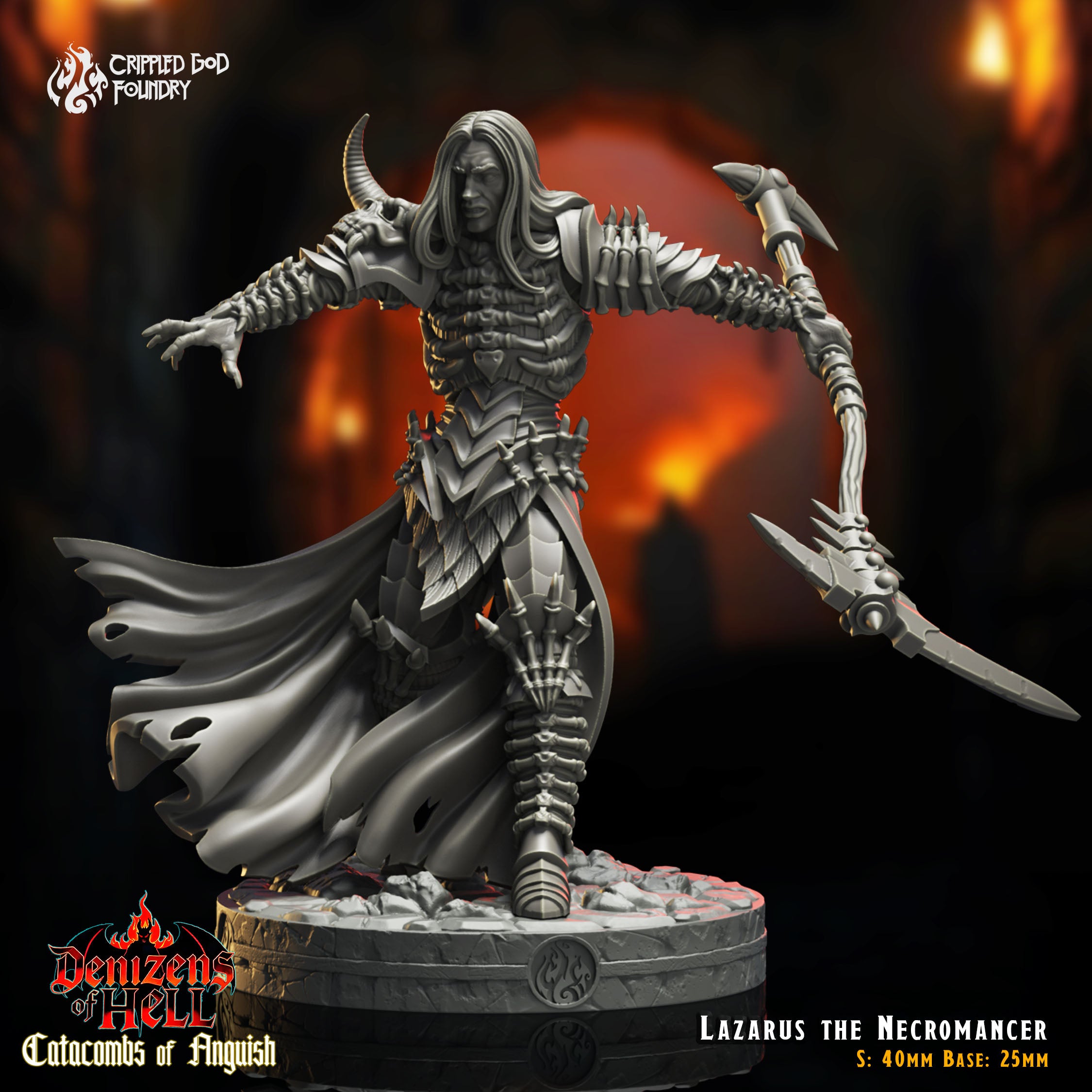 Lazarus the Necromancer - aus der Reihe Catacombs of Anquish von Crippled God Foundry