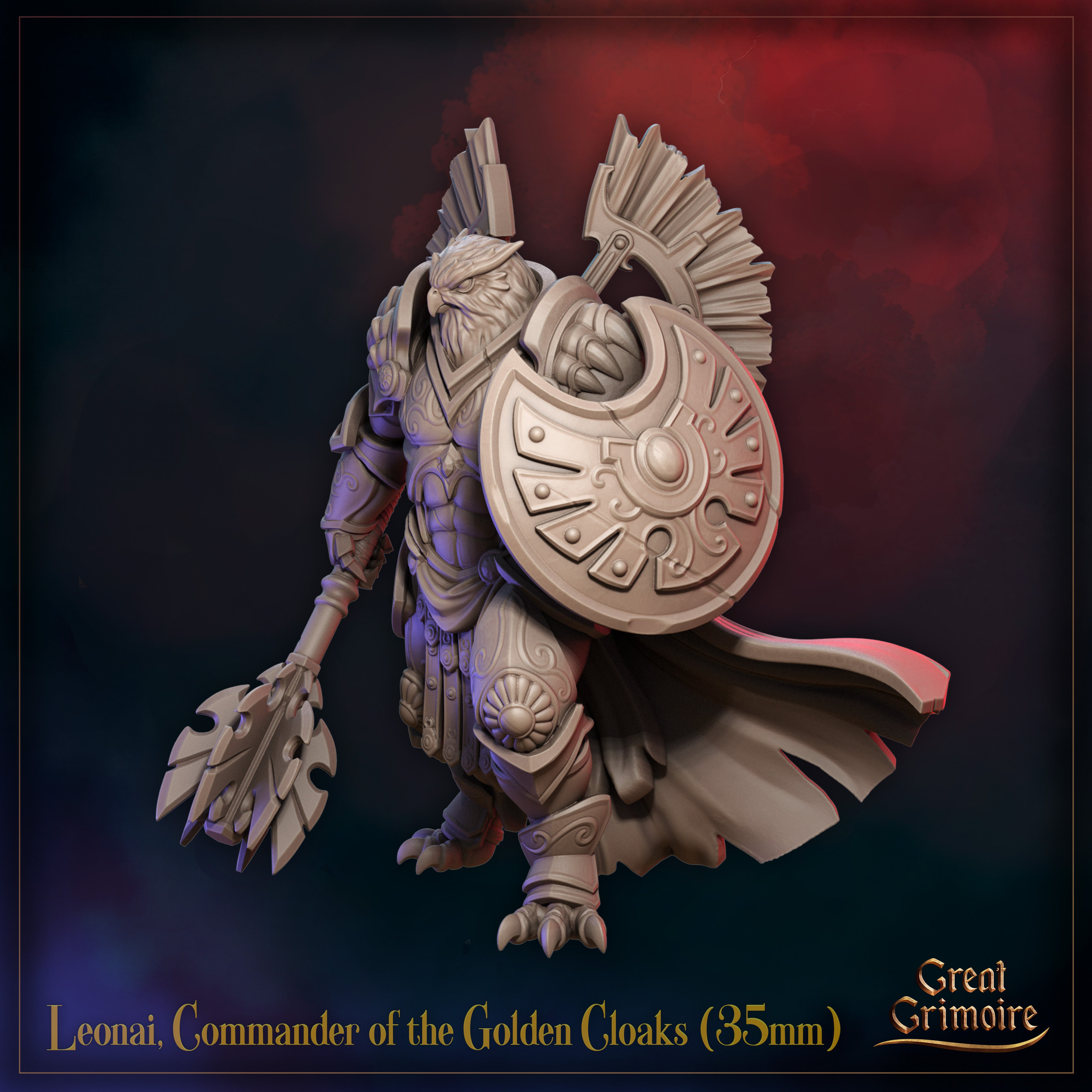 Leonai, Commander of the Golden Cloaks - aus der Reihe Sunfall War von Great Grimoire