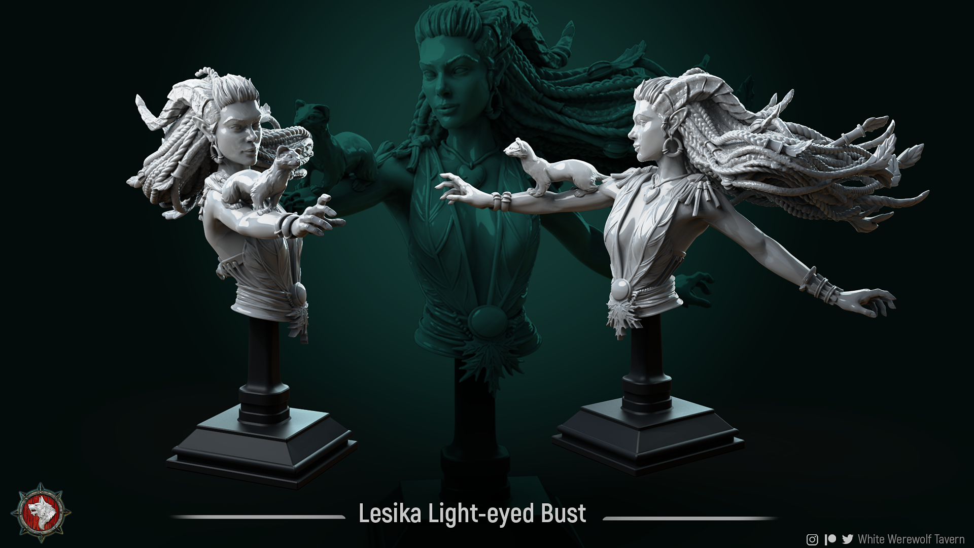 Lesika - Bust aus der Reihe Circle of Druids von White Werewolf Tavern