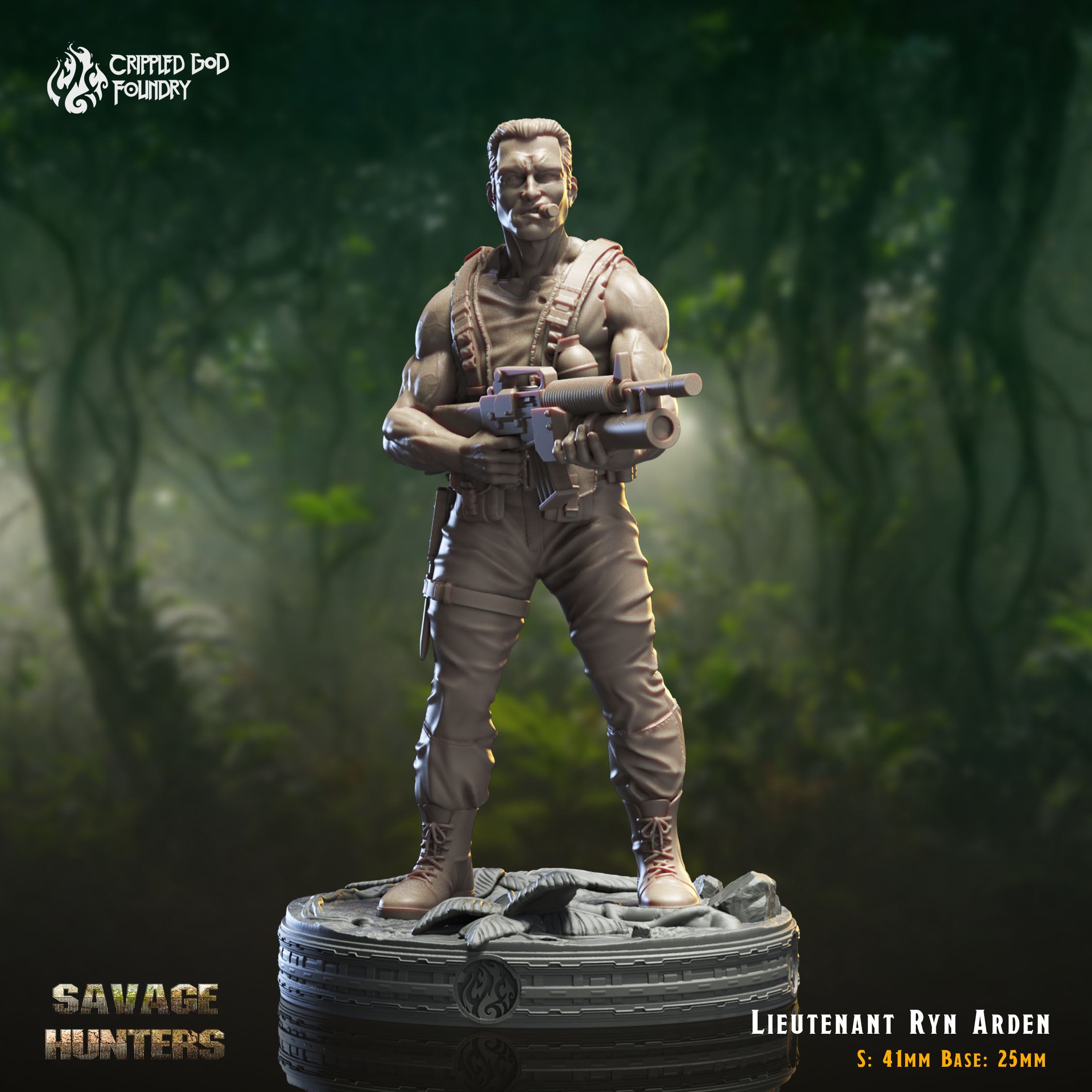 Lieutenant Ryn Arden - aus der Reihe Savage Hunters von Crippled God Foundry