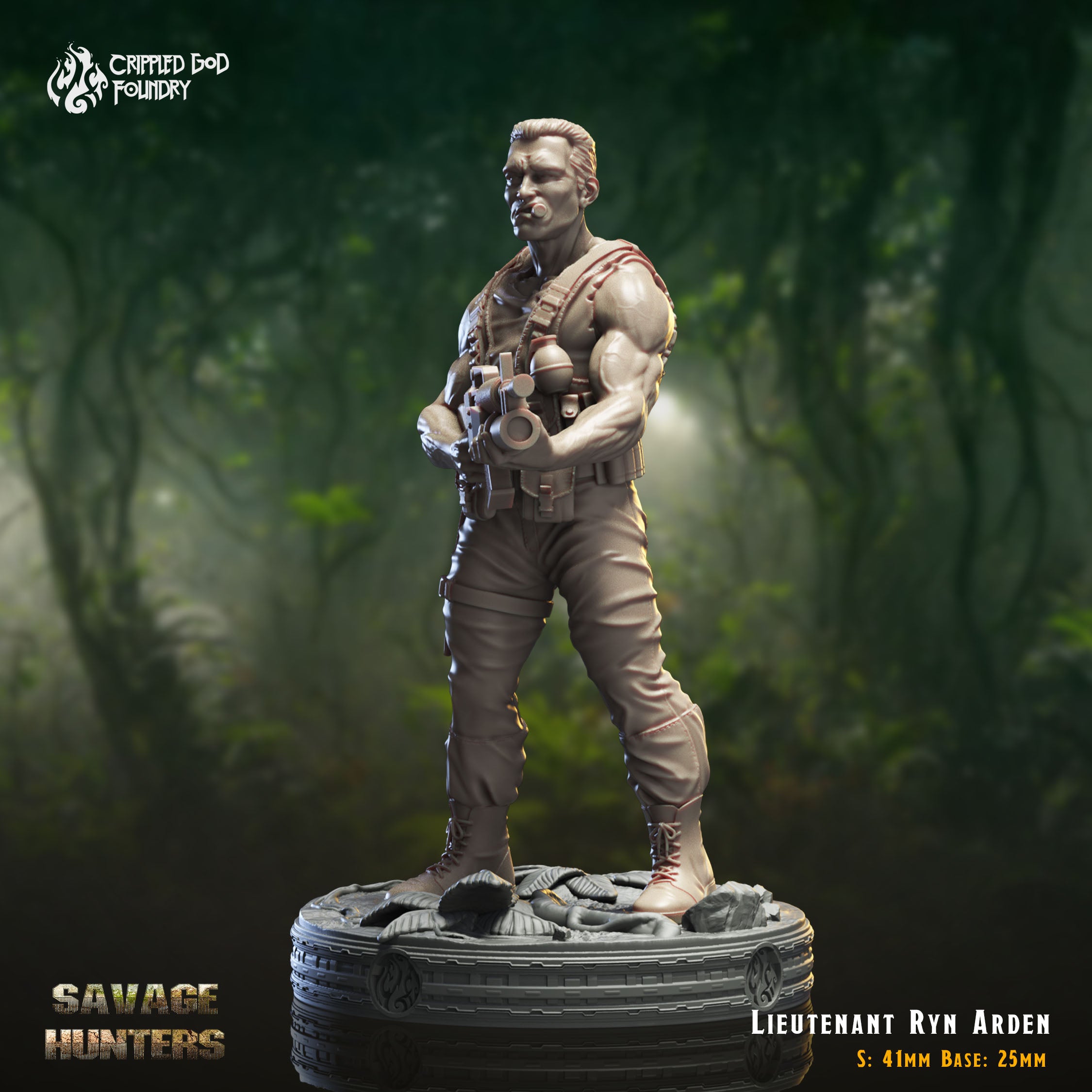 Lieutenant Ryn Arden - aus der Reihe Savage Hunters von Crippled God Foundry