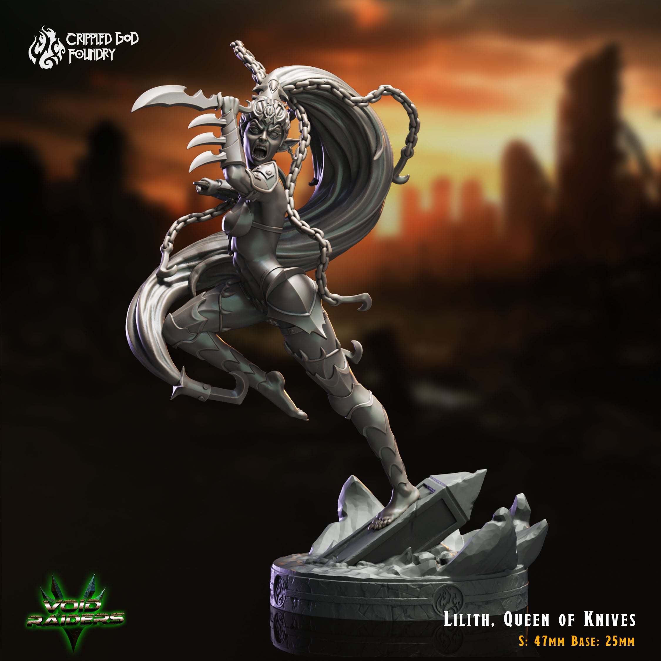 Lilith, Queen of Knives - aus der Reihe Void Raiders von Crippled God Foundry
