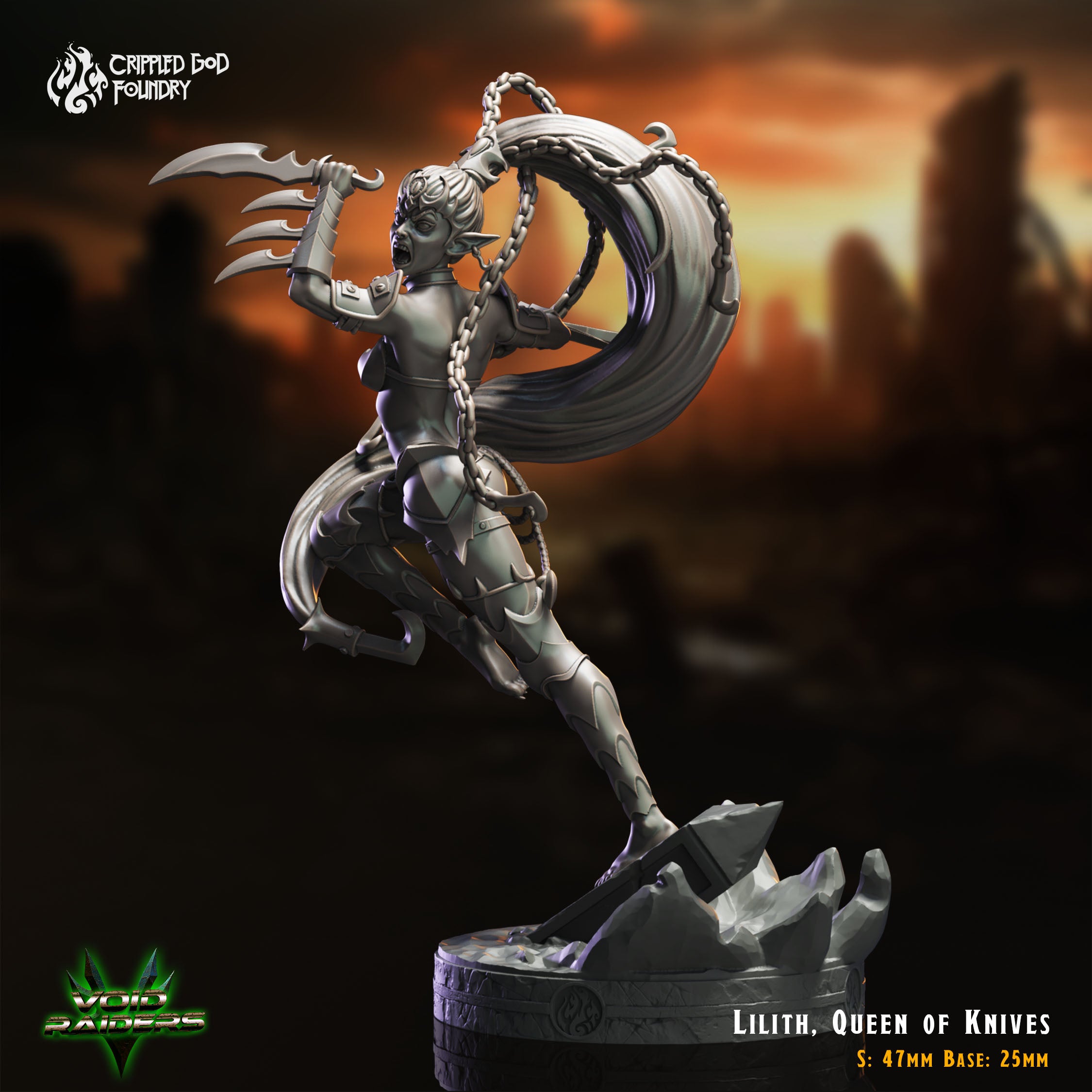 Lilith, Queen of Knives - aus der Reihe Void Raiders von Crippled God Foundry