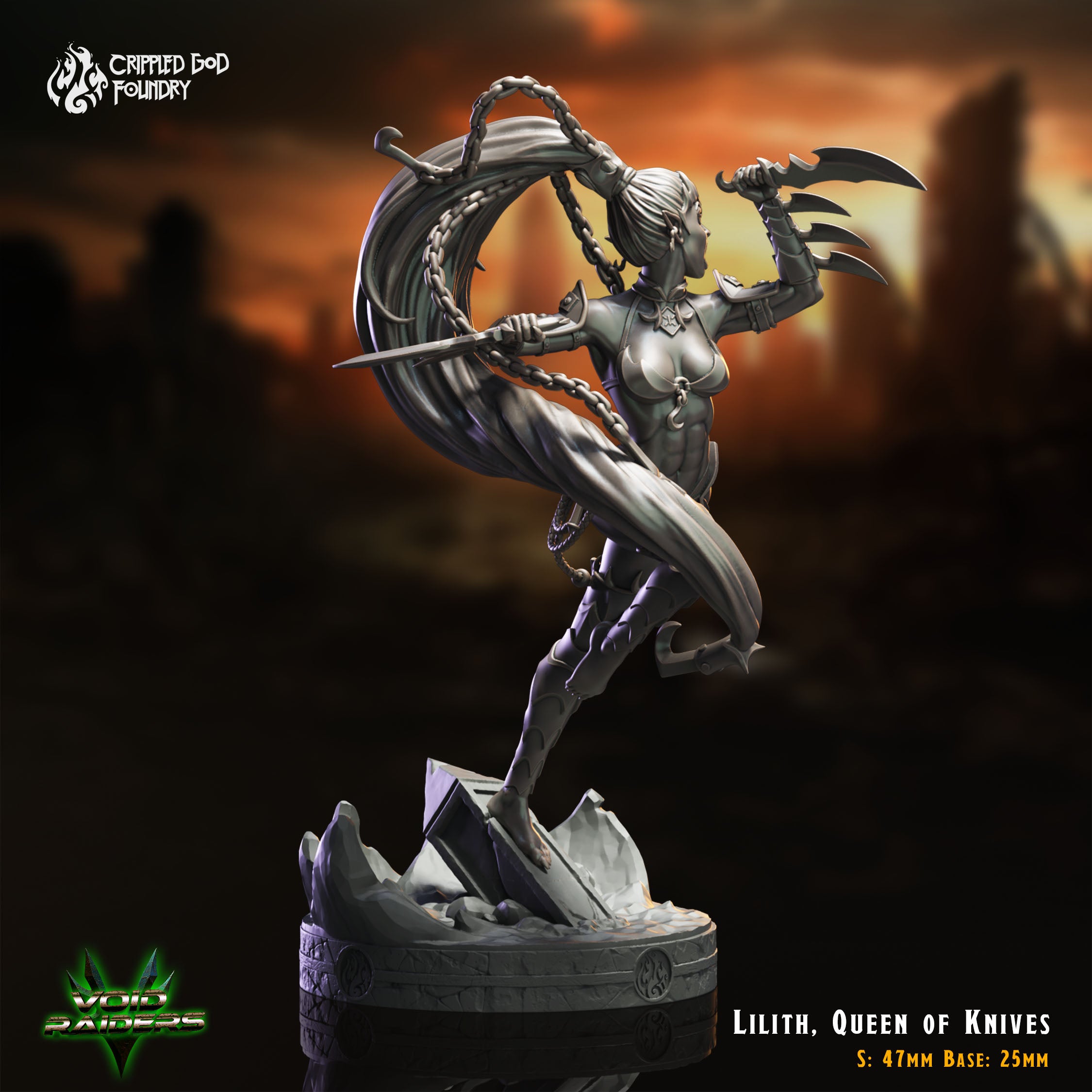 Lilith, Queen of Knives - aus der Reihe Void Raiders von Crippled God Foundry