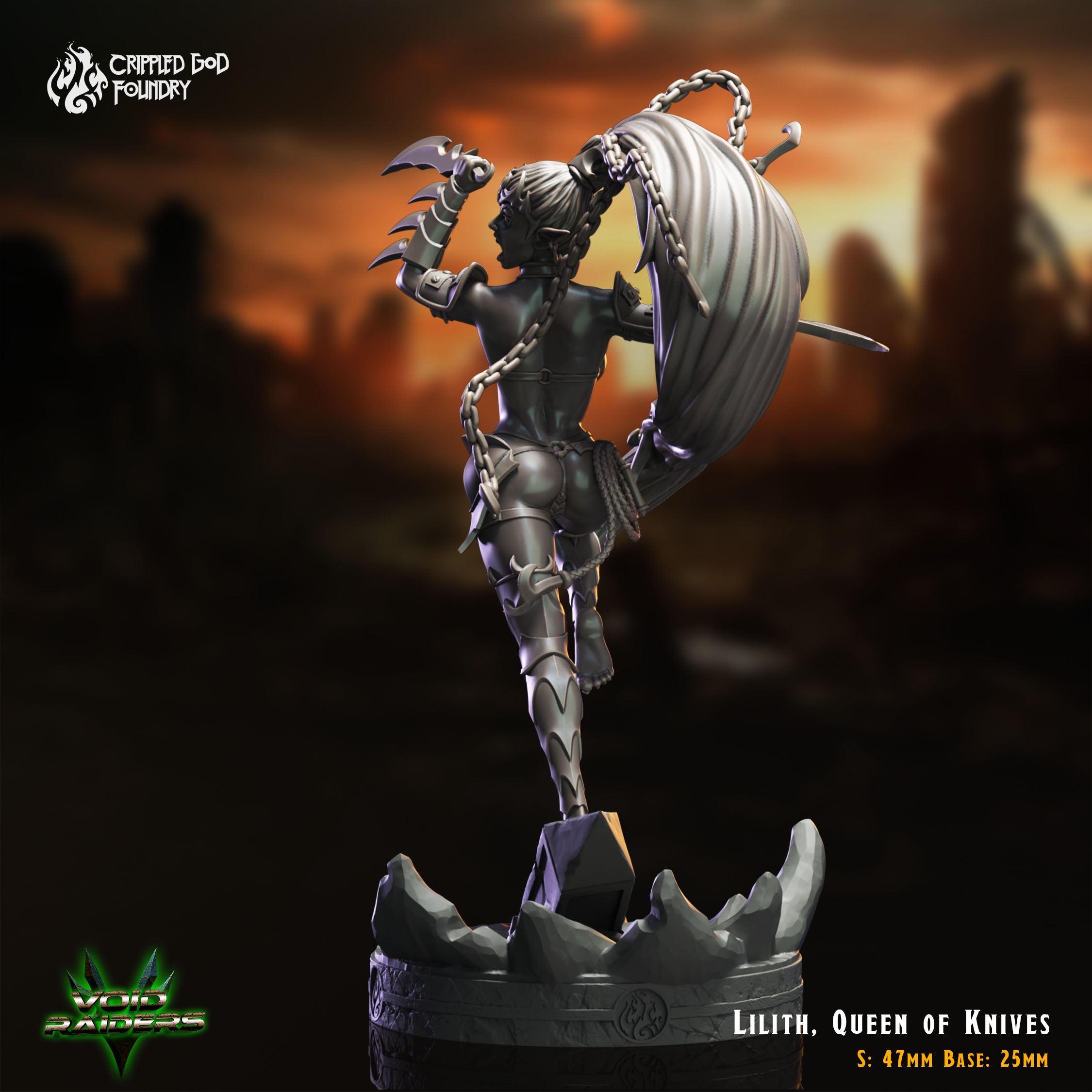 Lilith, Queen of Knives - aus der Reihe Void Raiders von Crippled God Foundry
