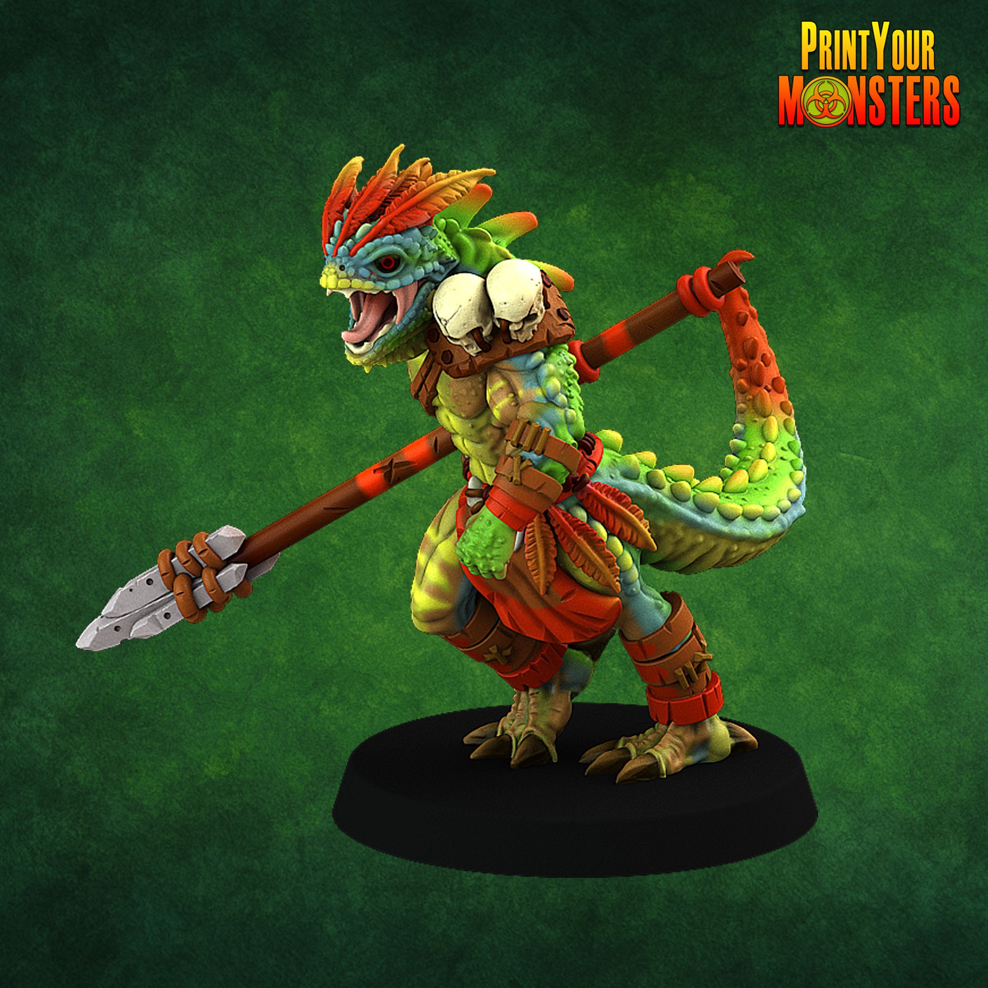 Lizardfolk - aus der Reihe Lizardmen Pack von Print Your Monsters