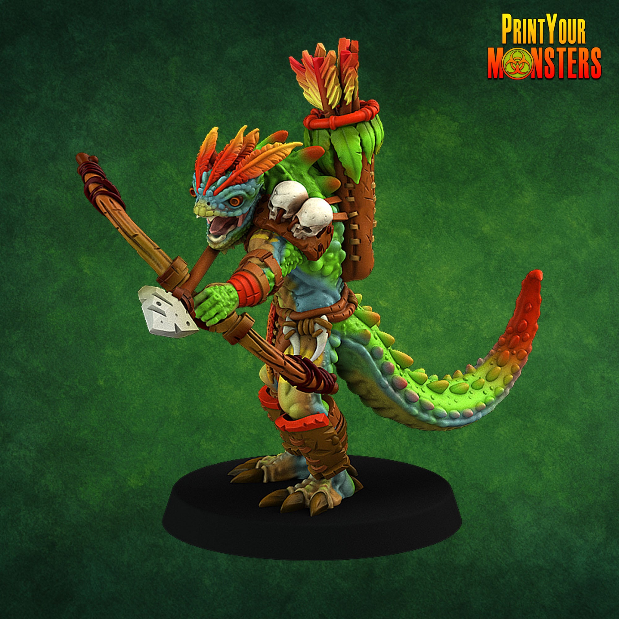 Lizardfolk - aus der Reihe Lizardmen Pack von Print Your Monsters