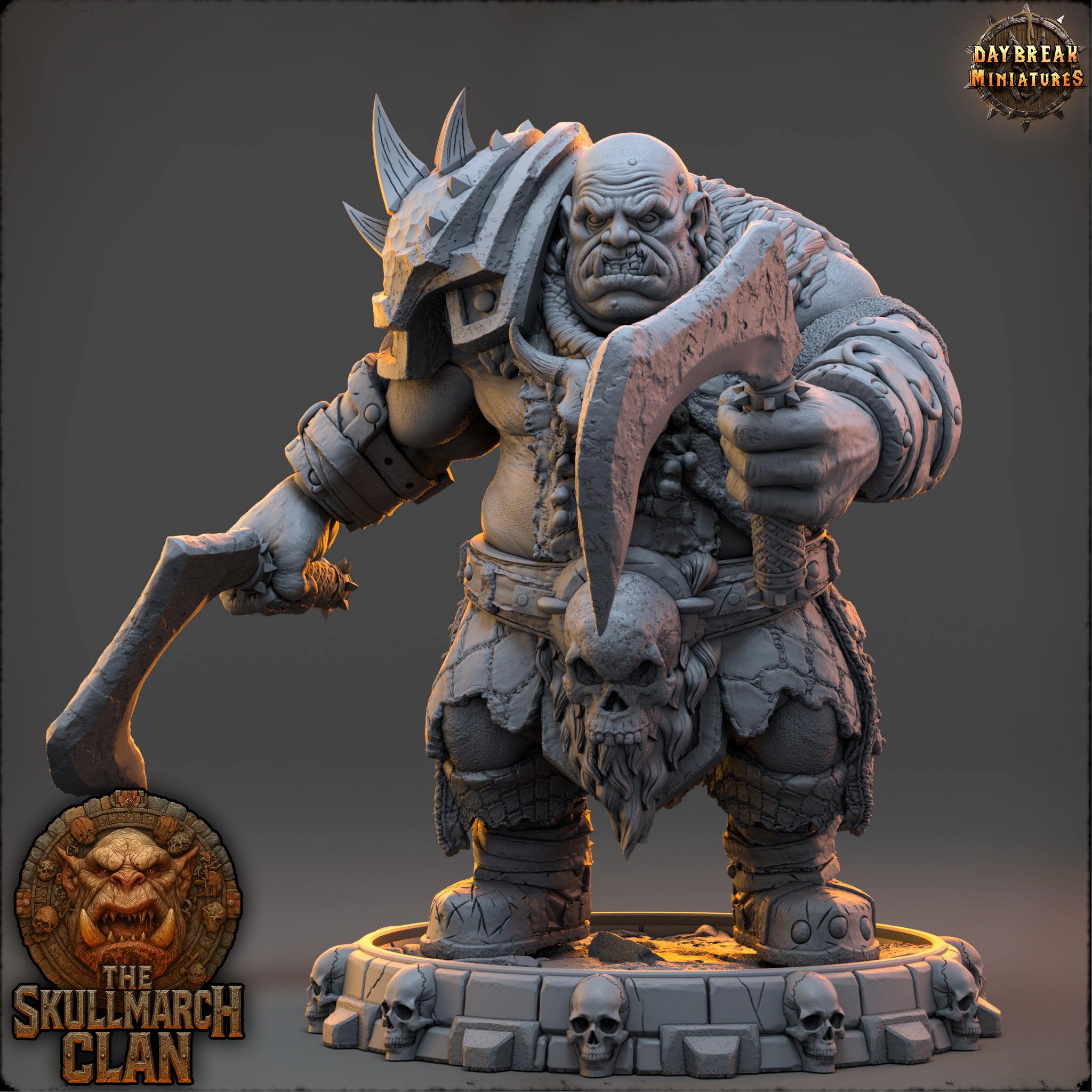 Ogres - de la série Les Ogres Mammouths de la Montagne du Crâne par Daybreak Miniatures