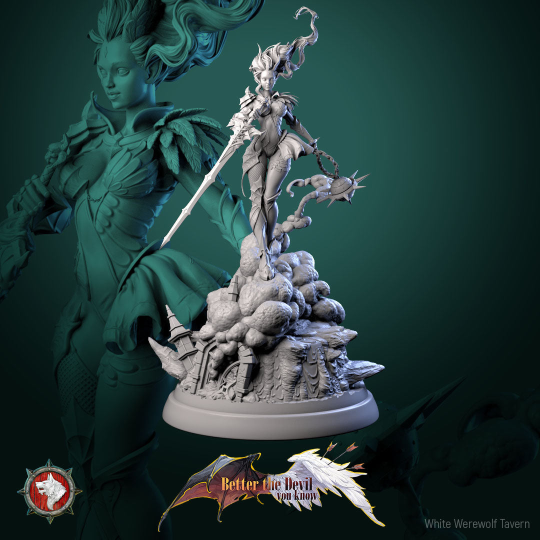 Lysandra, The Bifurcated Seraph - from the Better the Devil You Know series by White Werewolf Tavern