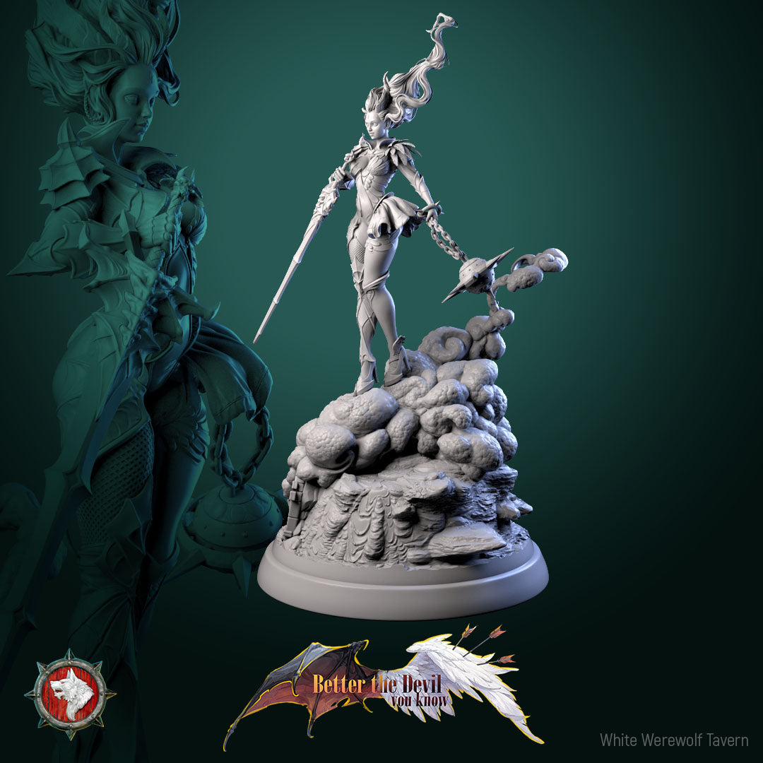 Lysandra, The Bifurcated Seraph - from the Better the Devil You Know series by White Werewolf Tavern