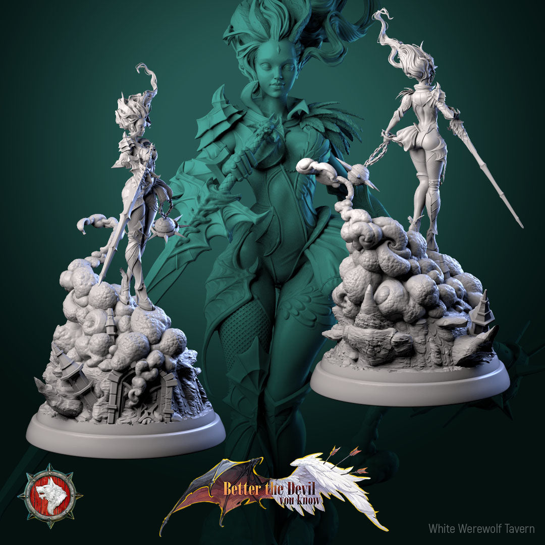 Lysandra, The Bifurcated Seraph - from the Better the Devil You Know series by White Werewolf Tavern