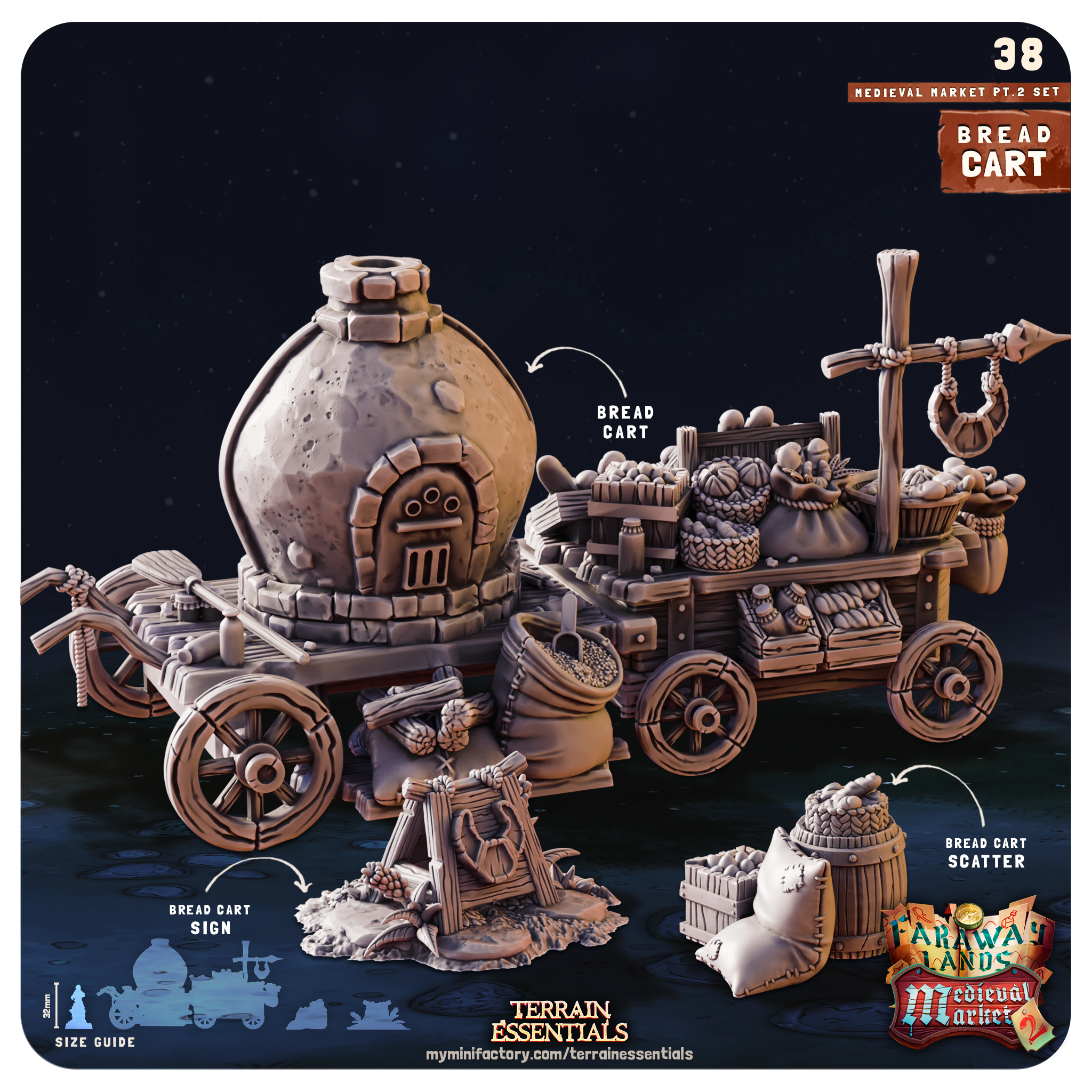 Medieval Market II. - von Terrain Essentials by Cast n Play