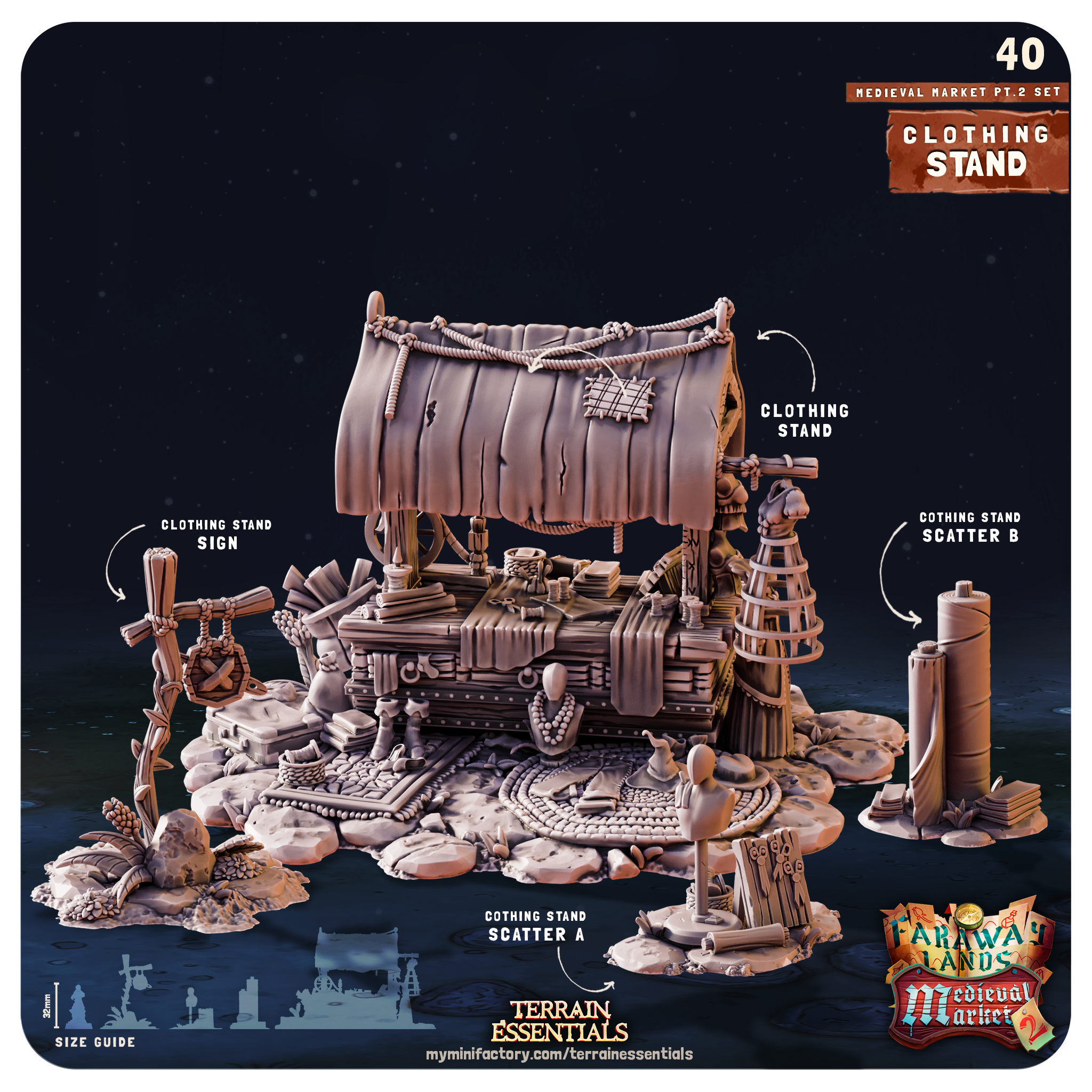 Medieval Market II. - von Terrain Essentials by Cast n Play
