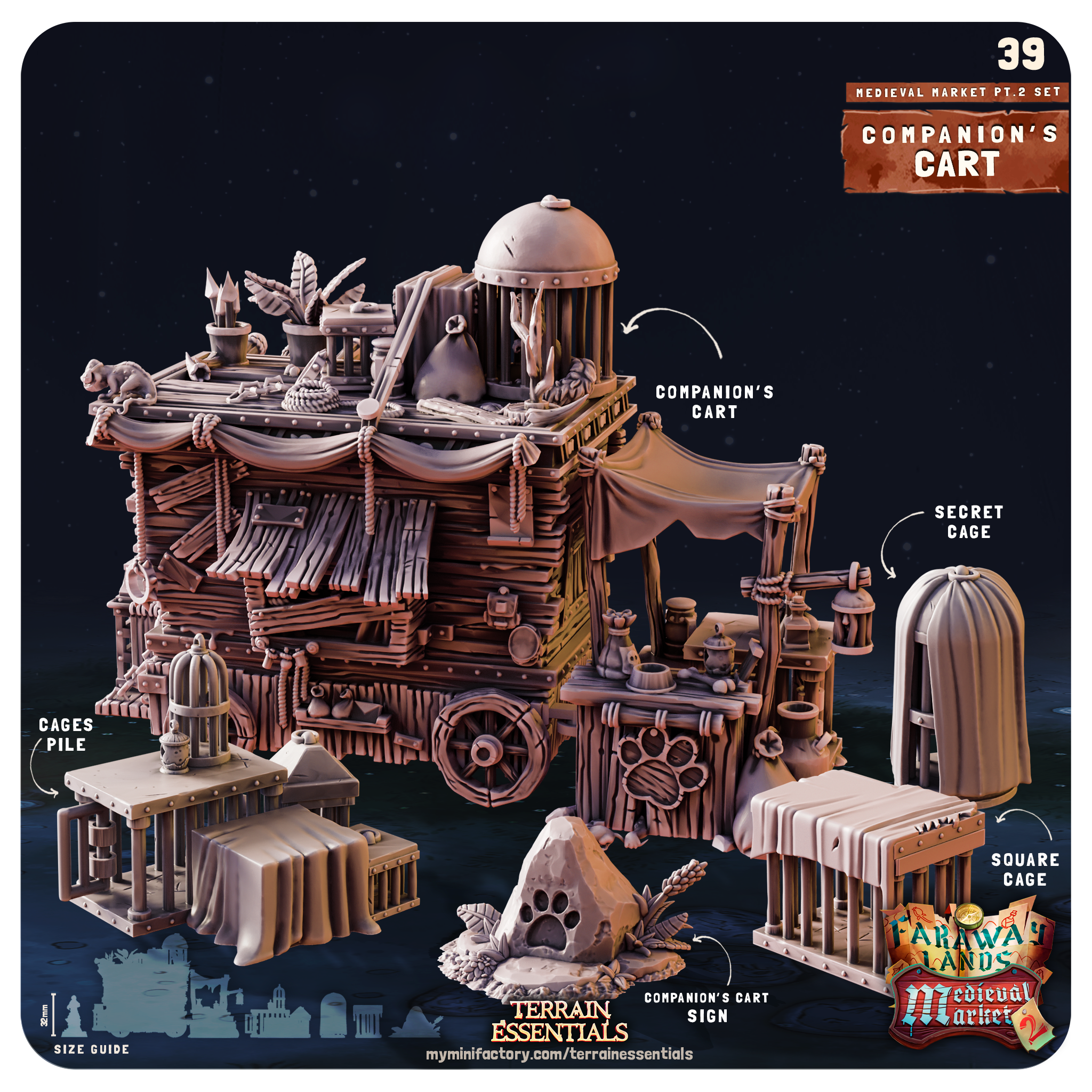 Medieval Market II. - von Terrain Essentials by Cast n Play