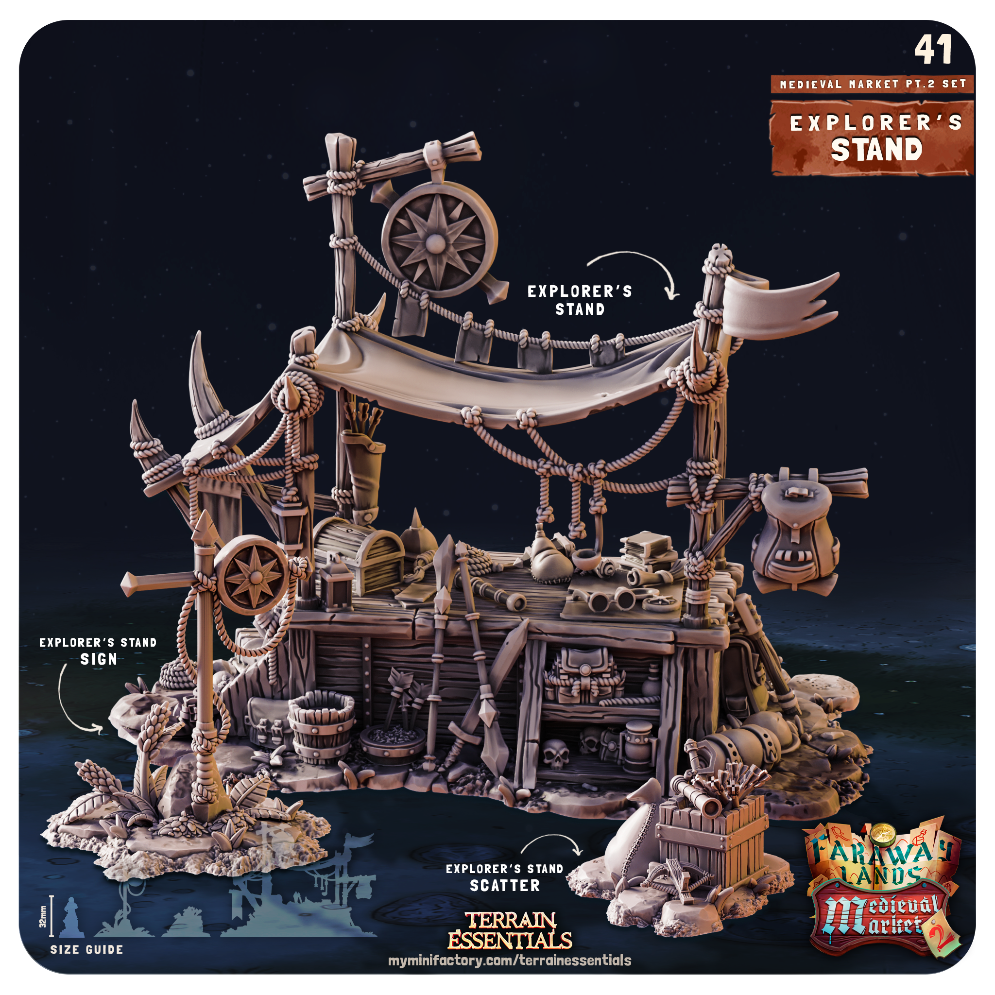Medieval Market II. - von Terrain Essentials by Cast n Play