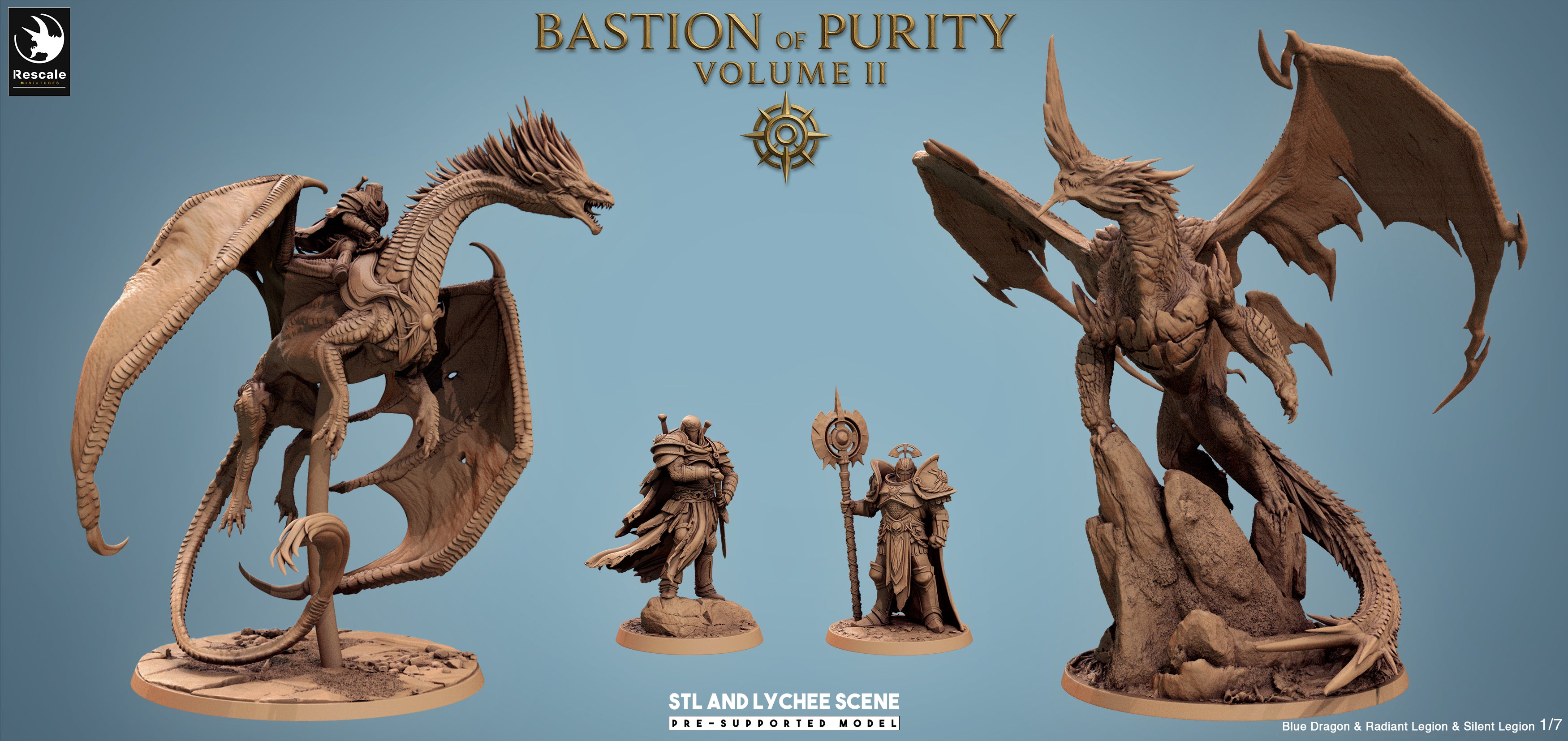 Blue Dragon - aus der Reihe Bastion of Purity II von Rescale Miniatures