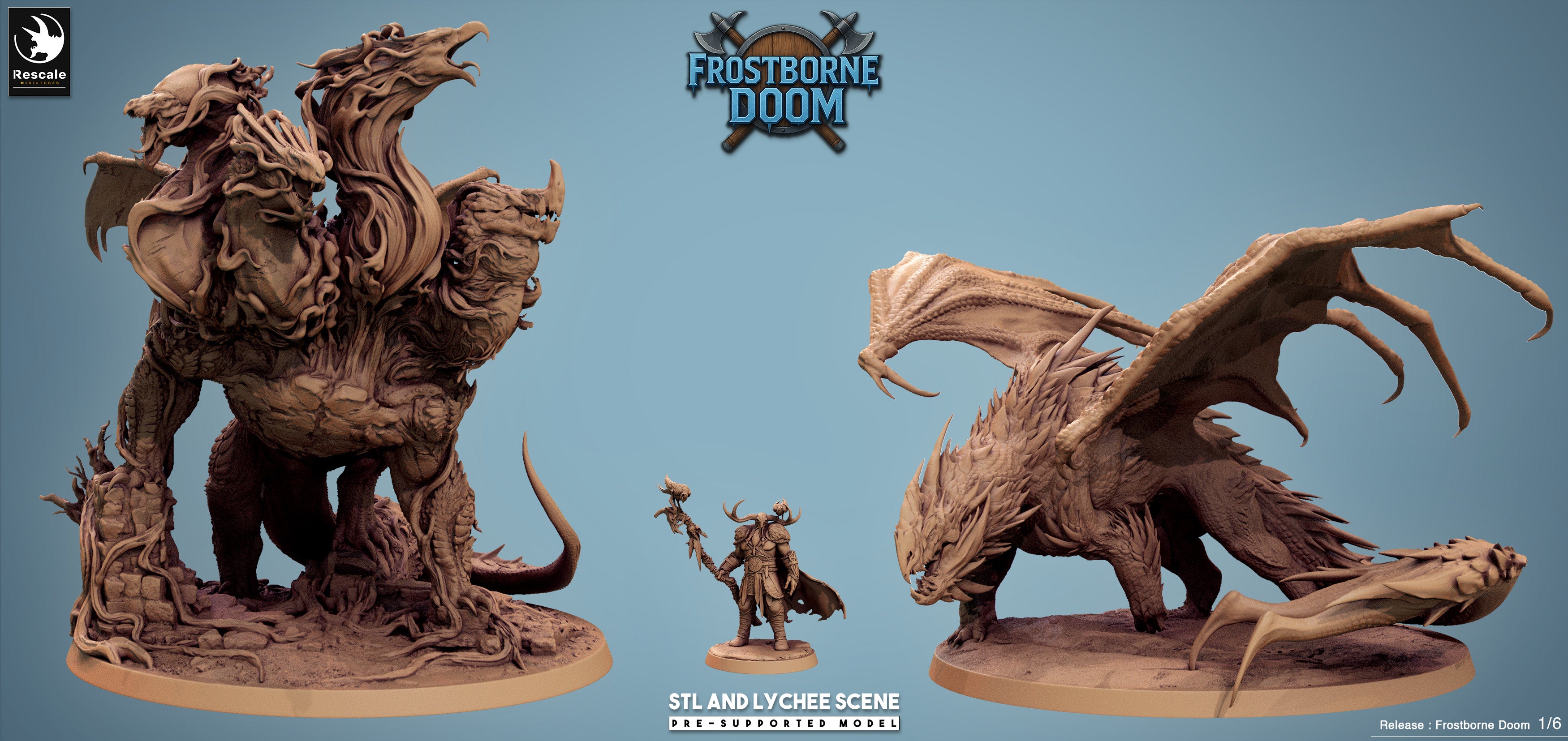 Ice Giant Thulgar - aus der Reihe Frostborne Doom von Rescale Miniatures