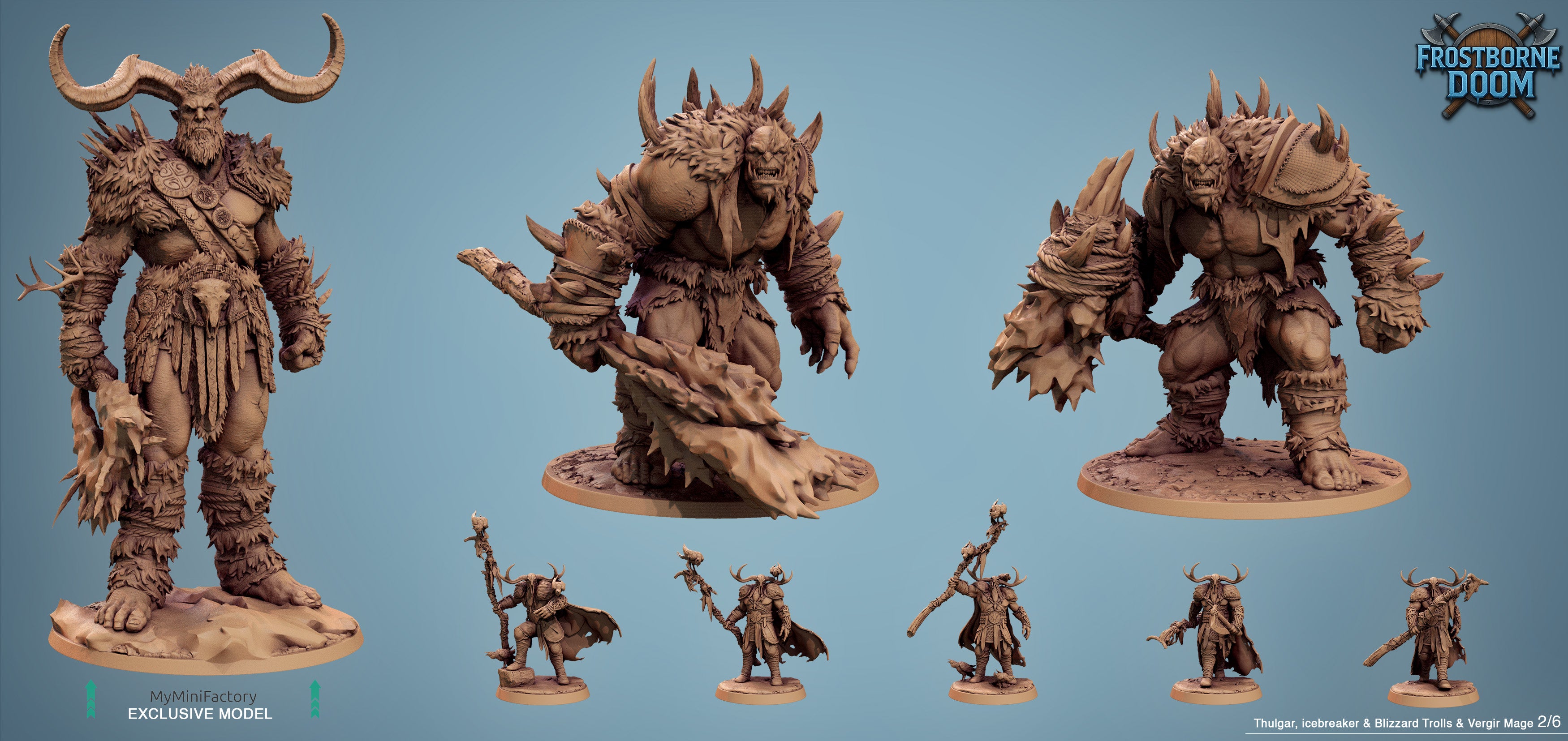Vargir Mage - aus der Reihe Frostborne Doom von Rescale Miniatures