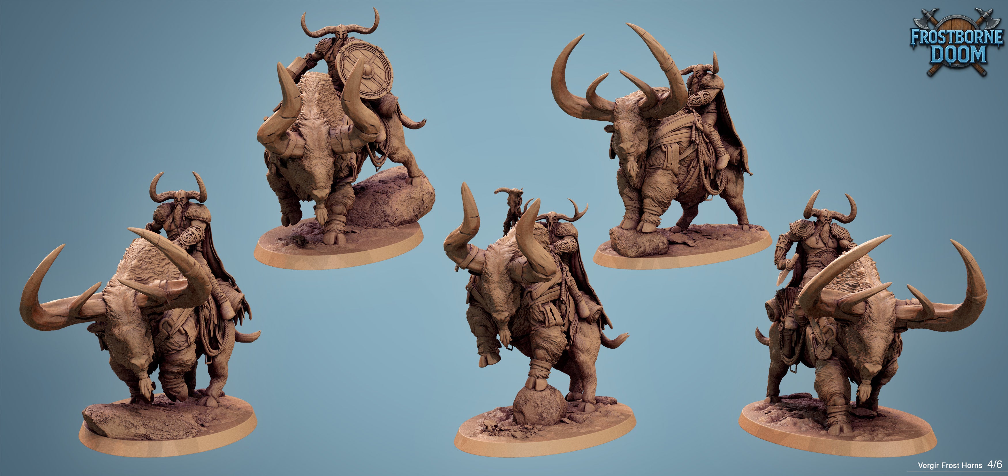 Vargir Frosthorn - aus der Reihe Frostborne Doom von Rescale Miniatures