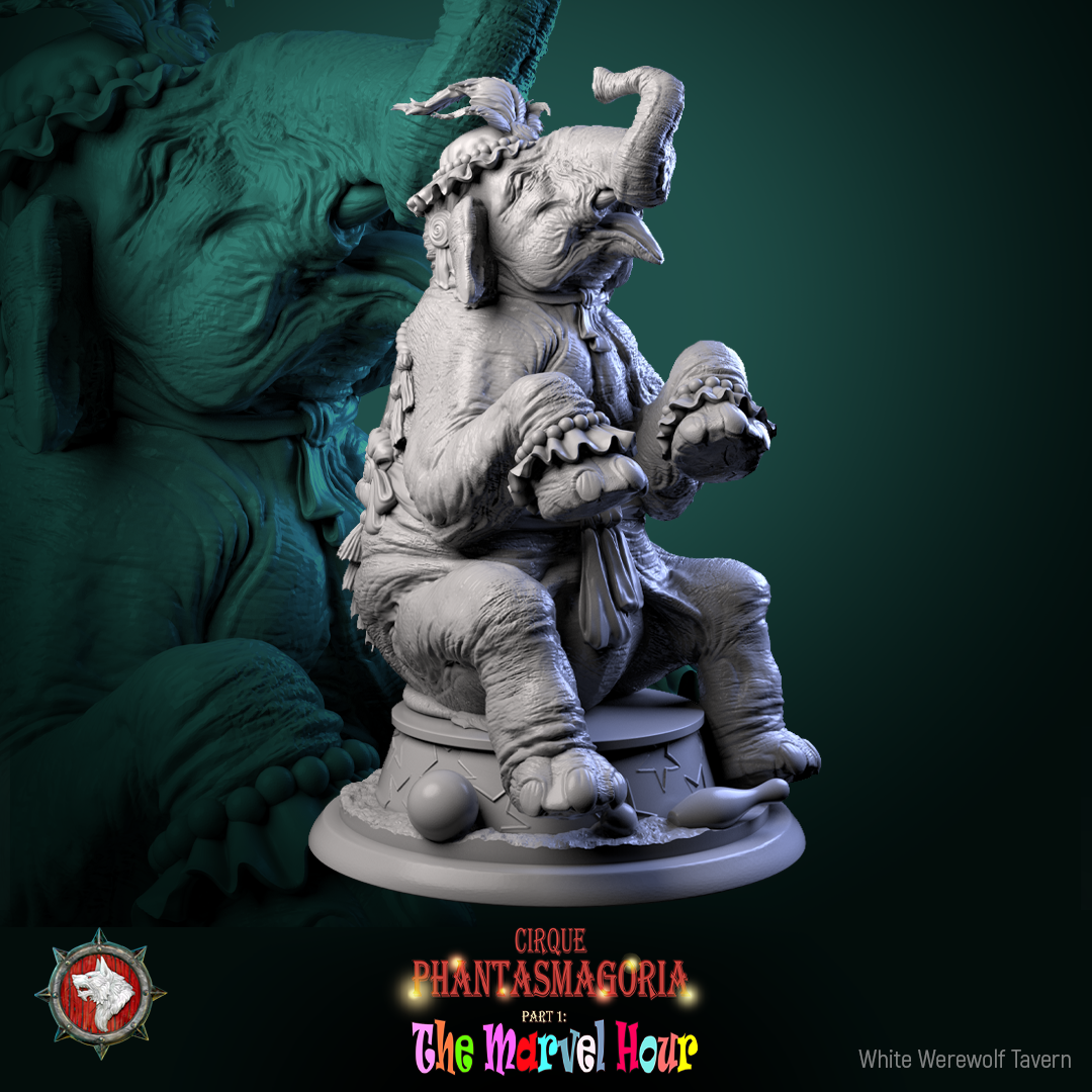 Marvelous Mammoth - from the Cirque Phantasmagoria 1 series by White Werewolf Tavern