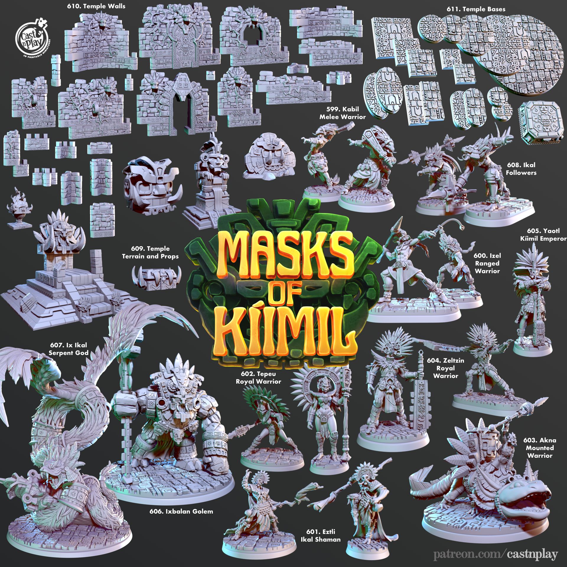 Zeltzin, Royal Warrior - aus der Reihe Masks of Kiimil von Cast n Play