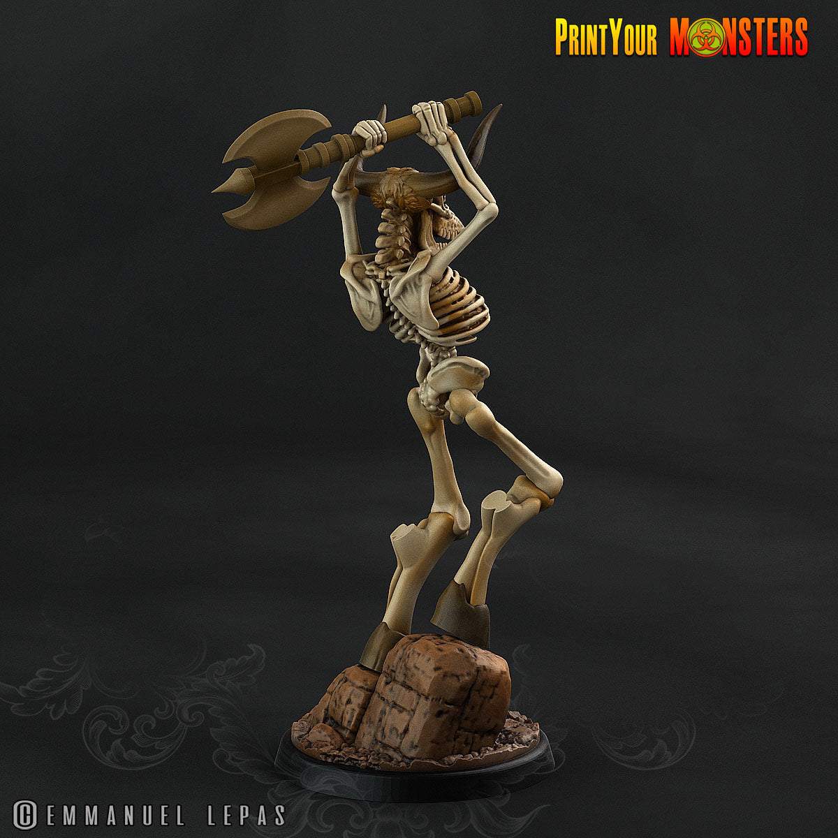 Skeleton Minotaurs - aus der Reihe Ancient Bones Pack von Print Your Monsters