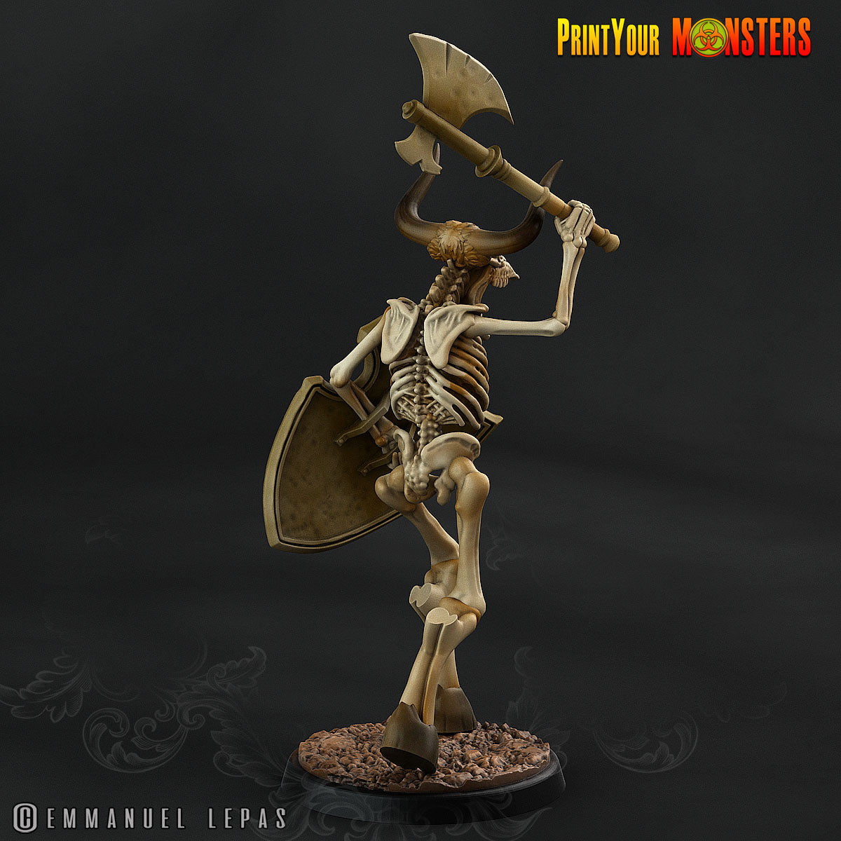 Skeleton Minotaurs - aus der Reihe Ancient Bones Pack von Print Your Monsters