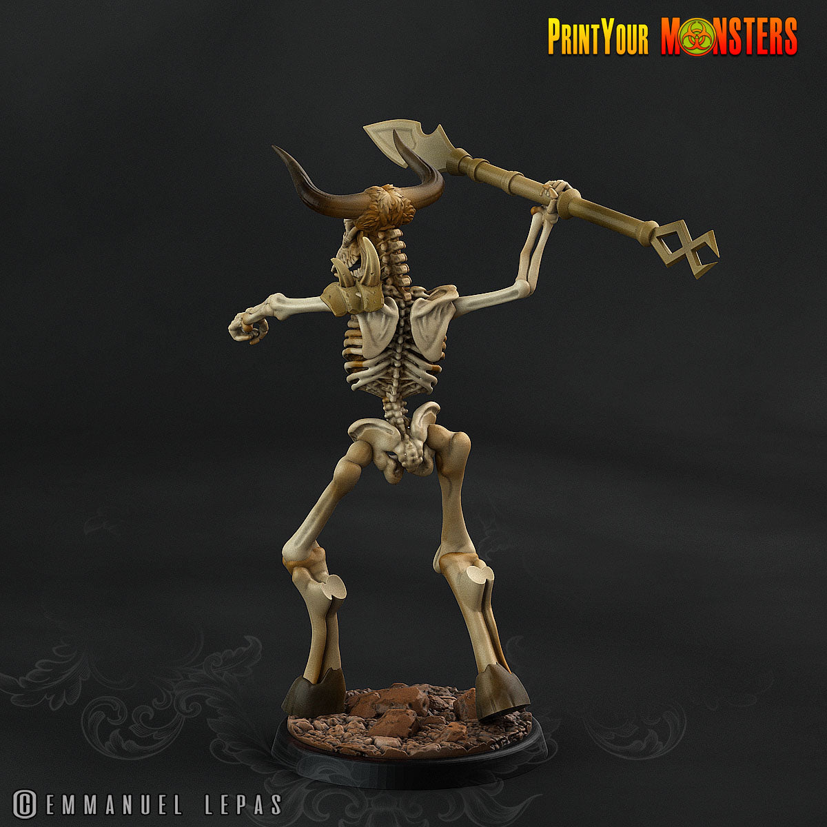 Skeleton Minotaurs - aus der Reihe Ancient Bones Pack von Print Your Monsters