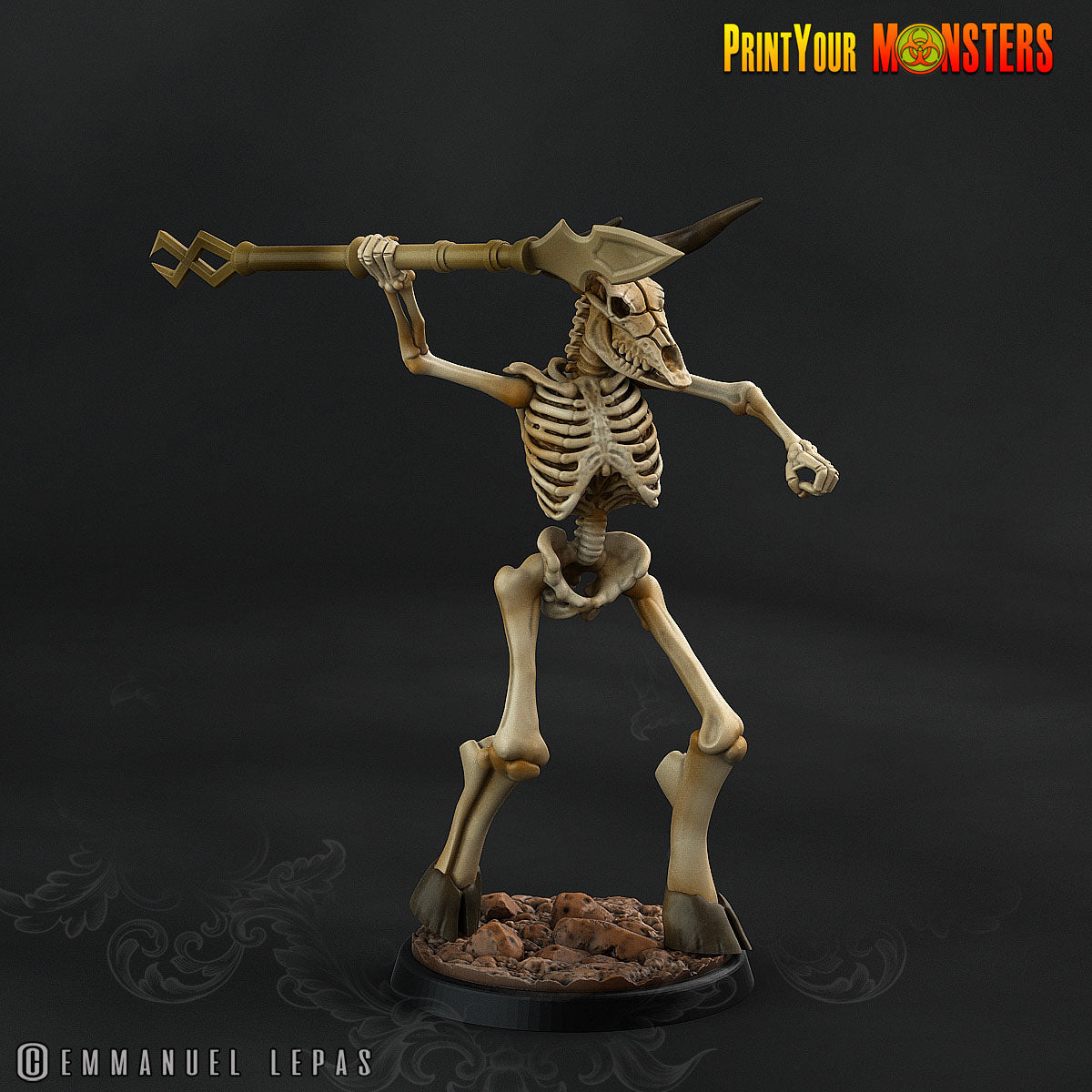 Skeleton Minotaurs - aus der Reihe Ancient Bones Pack von Print Your Monsters