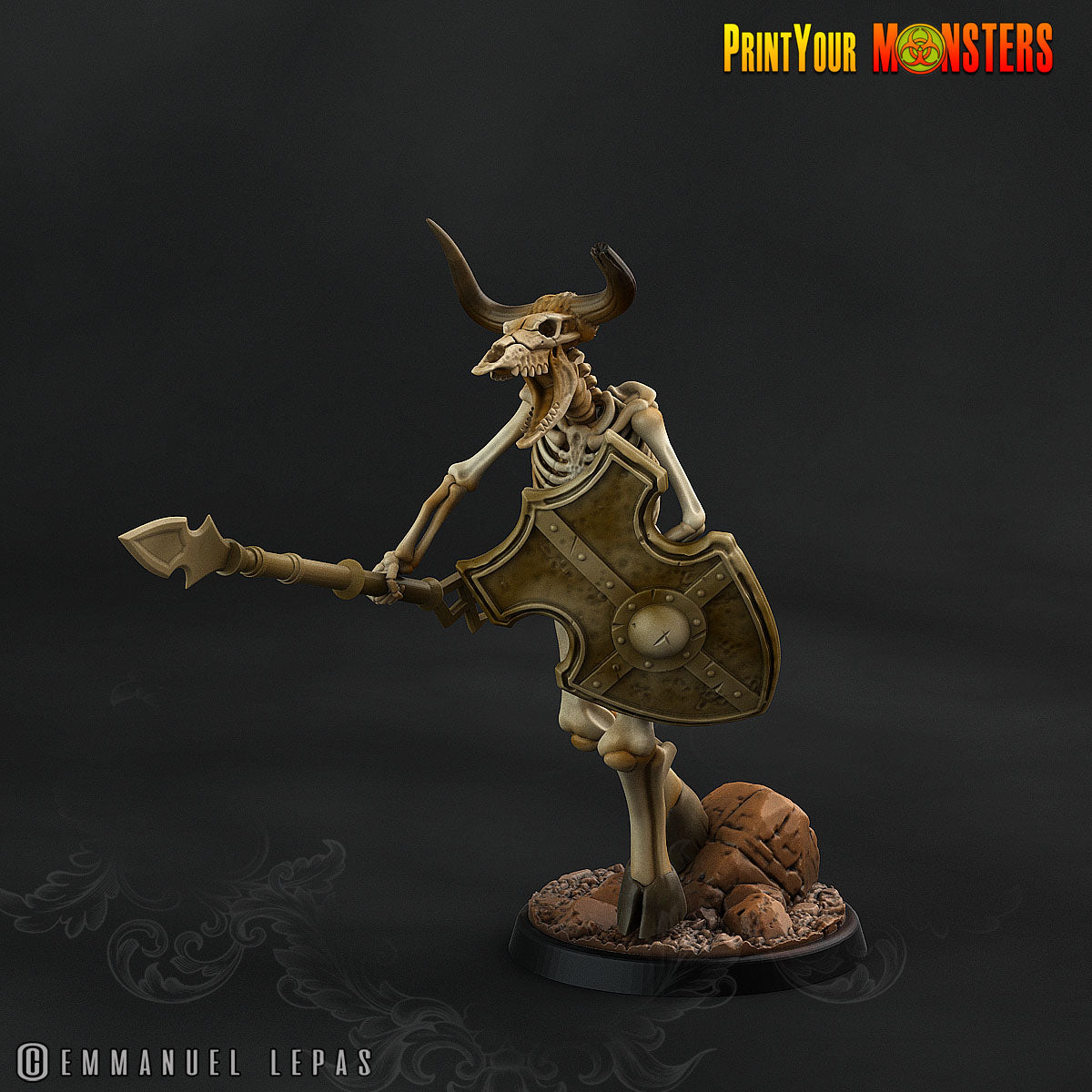 Skeleton Minotaurs - aus der Reihe Ancient Bones Pack von Print Your Monsters