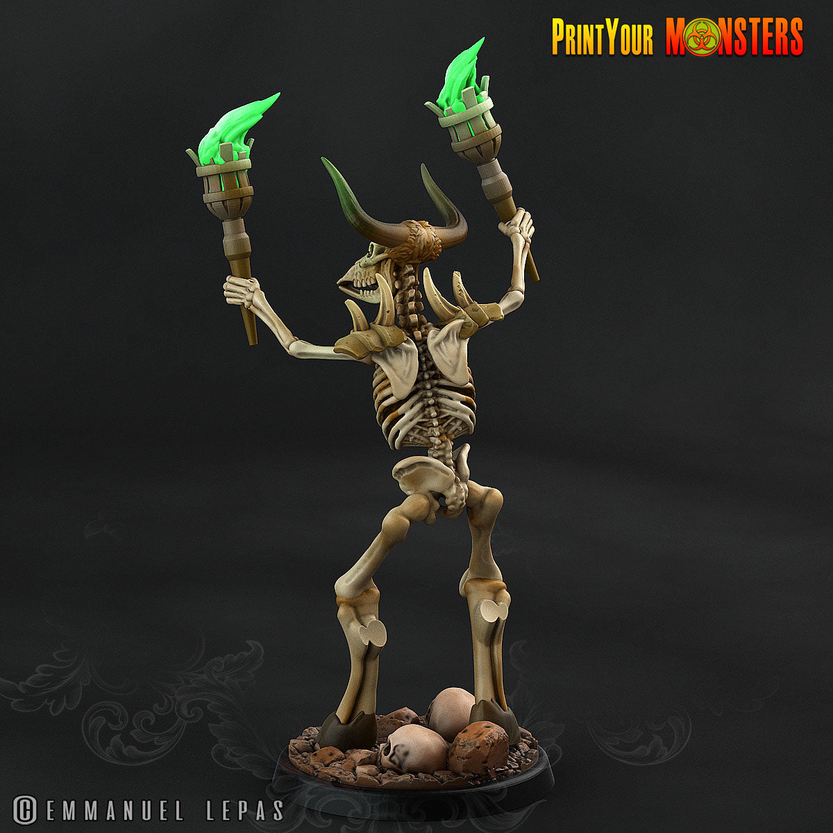 Skeleton Minotaurs - aus der Reihe Ancient Bones Pack von Print Your Monsters