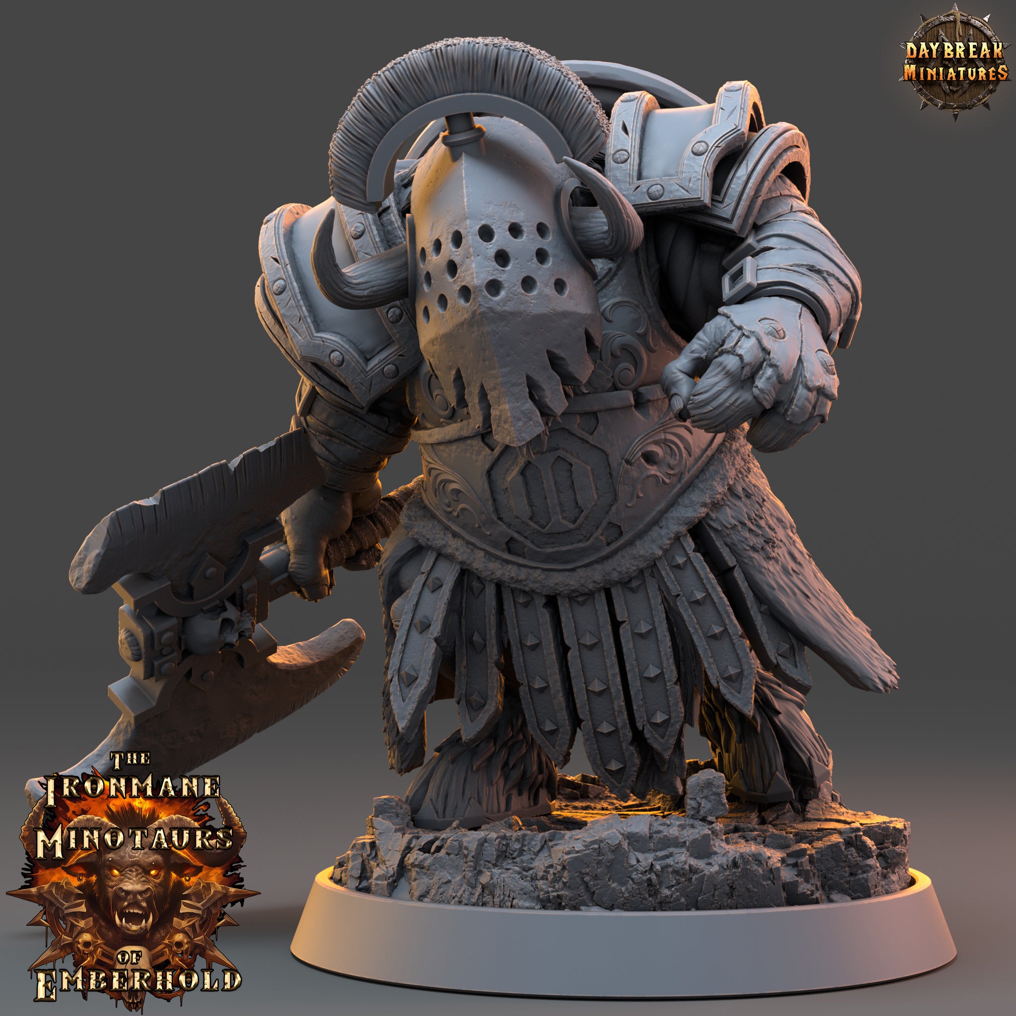 Minotaur - aus der Reihe The Ironmane Minotaurs of Emberhold von Daybreak Miniatures