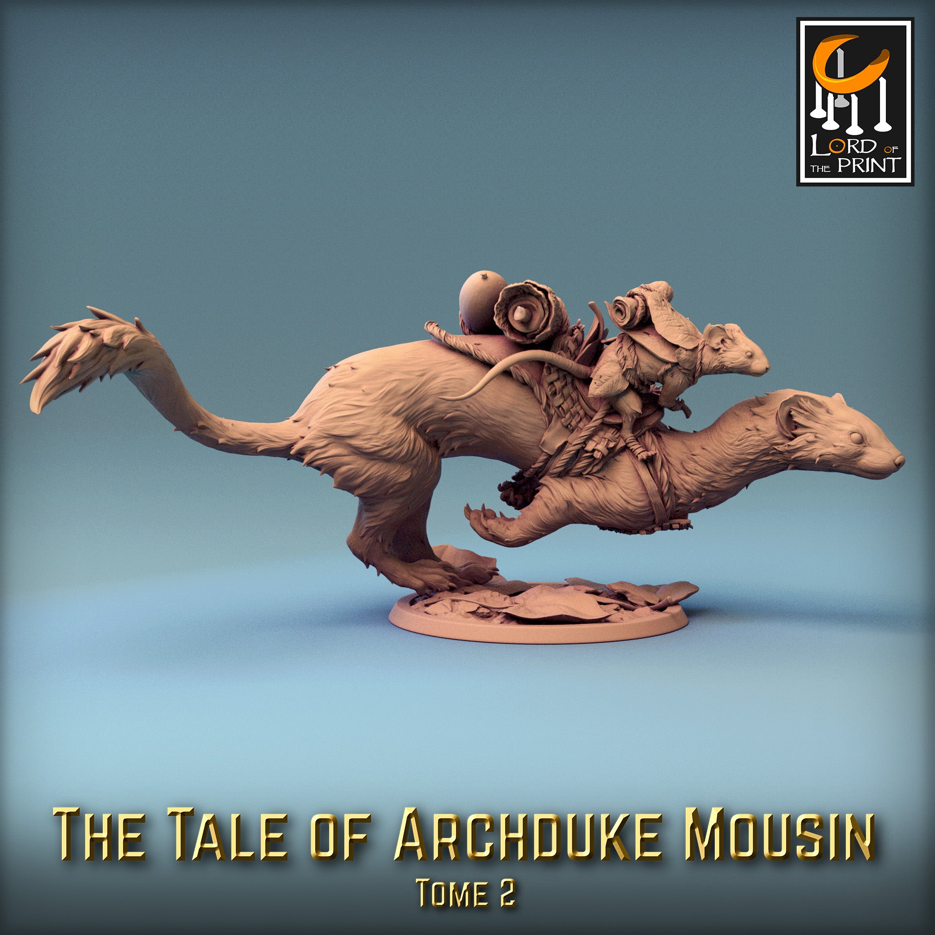 Moussin Weasel Sprint - Tales of Archduke Mousin II - Rescale Miniatures
