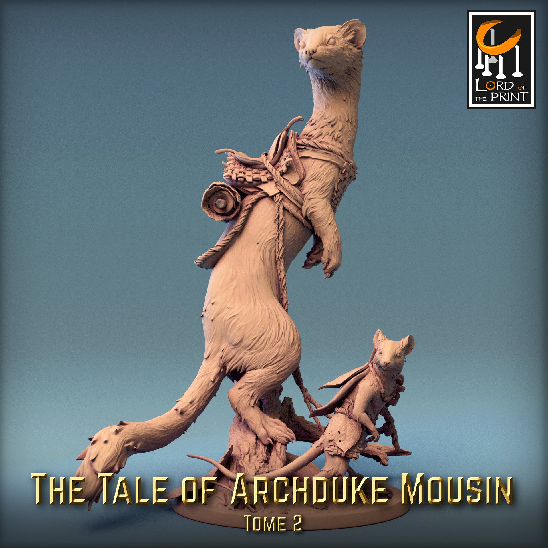 Moussin Weasel Stand - Tales of Archduke Mousin II - Rescale Miniatures