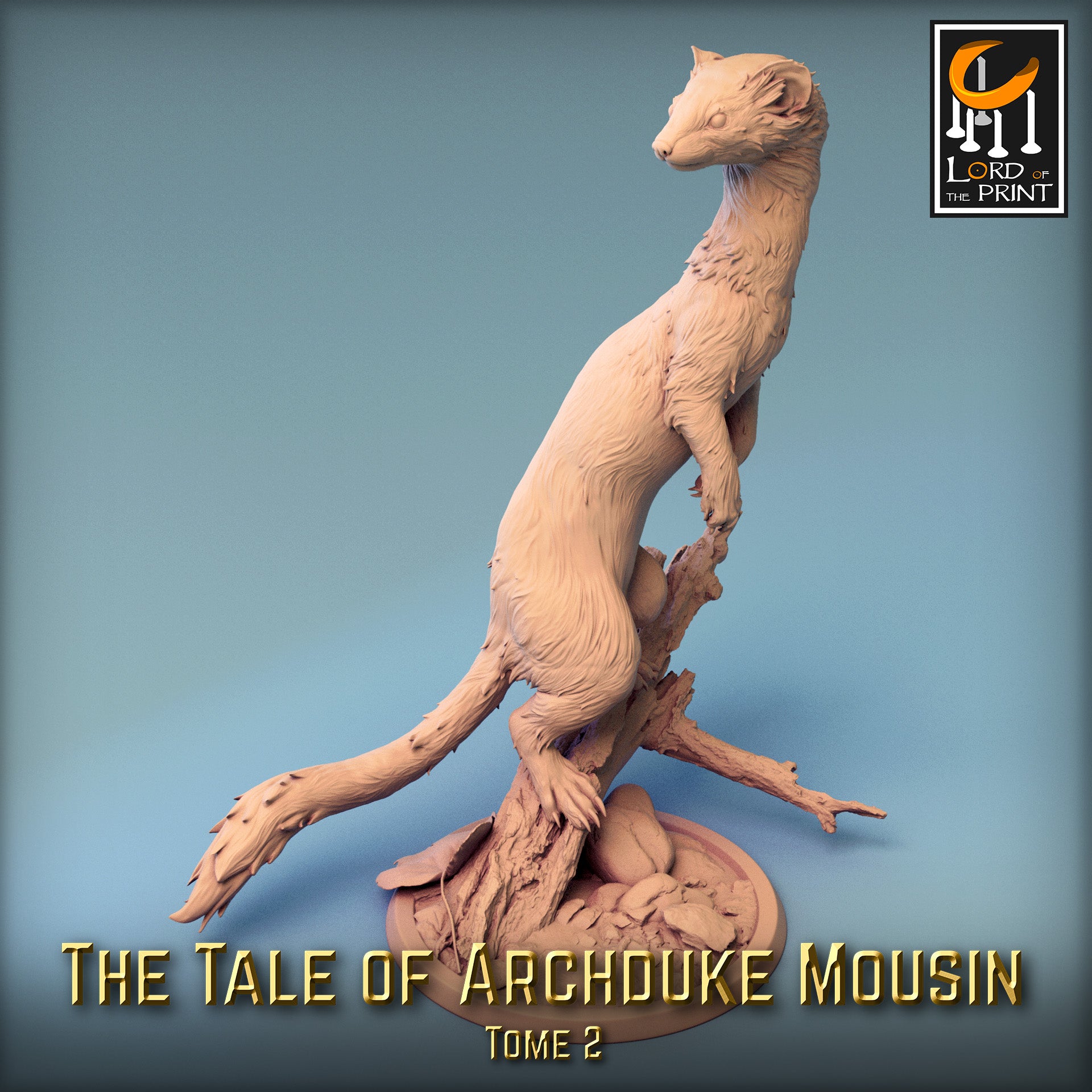 Moussin Weasel Stand - Tales of Archduke Mousin II - Rescale Miniatures