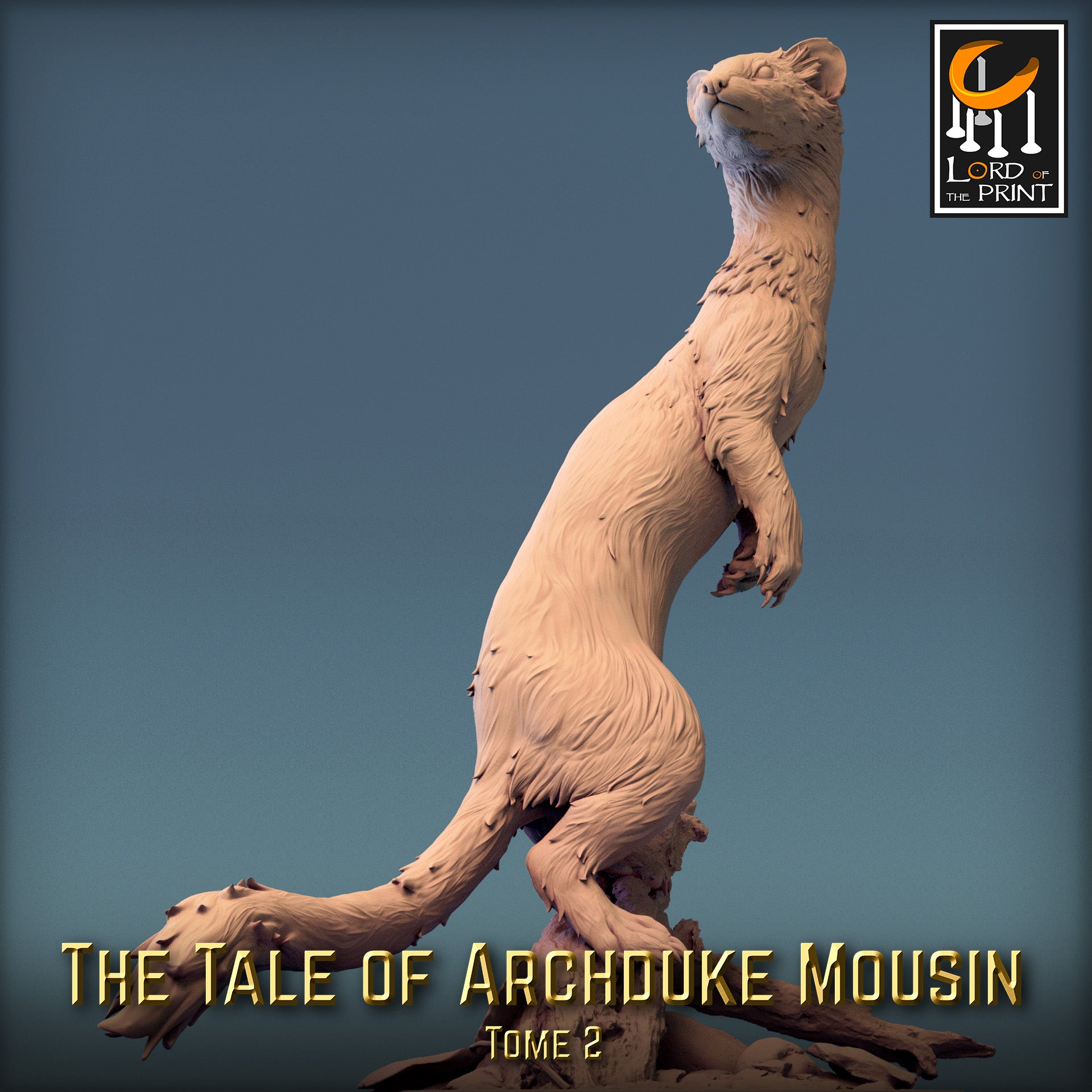 Moussin Weasel Stand - Tales of Archduke Mousin II - Rescale Miniatures