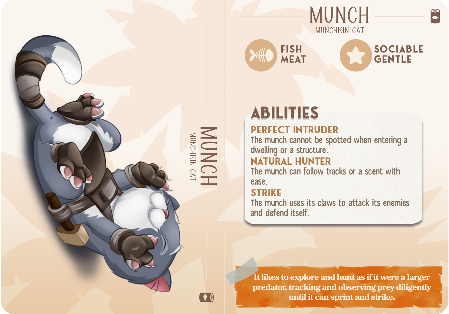 Munchkin Cat - Cats - Munch - Animal Companions by Cornelia - Cast n Play