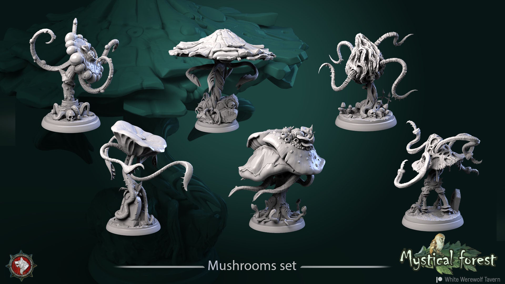 Mushrooms - aus der Reihe Mystical Forest von White Werewolf Tavern