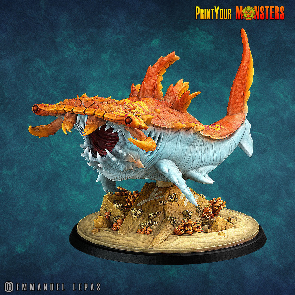 Mutant Sharks - aus der Reihe Fishman Pack von Print Your Monsters