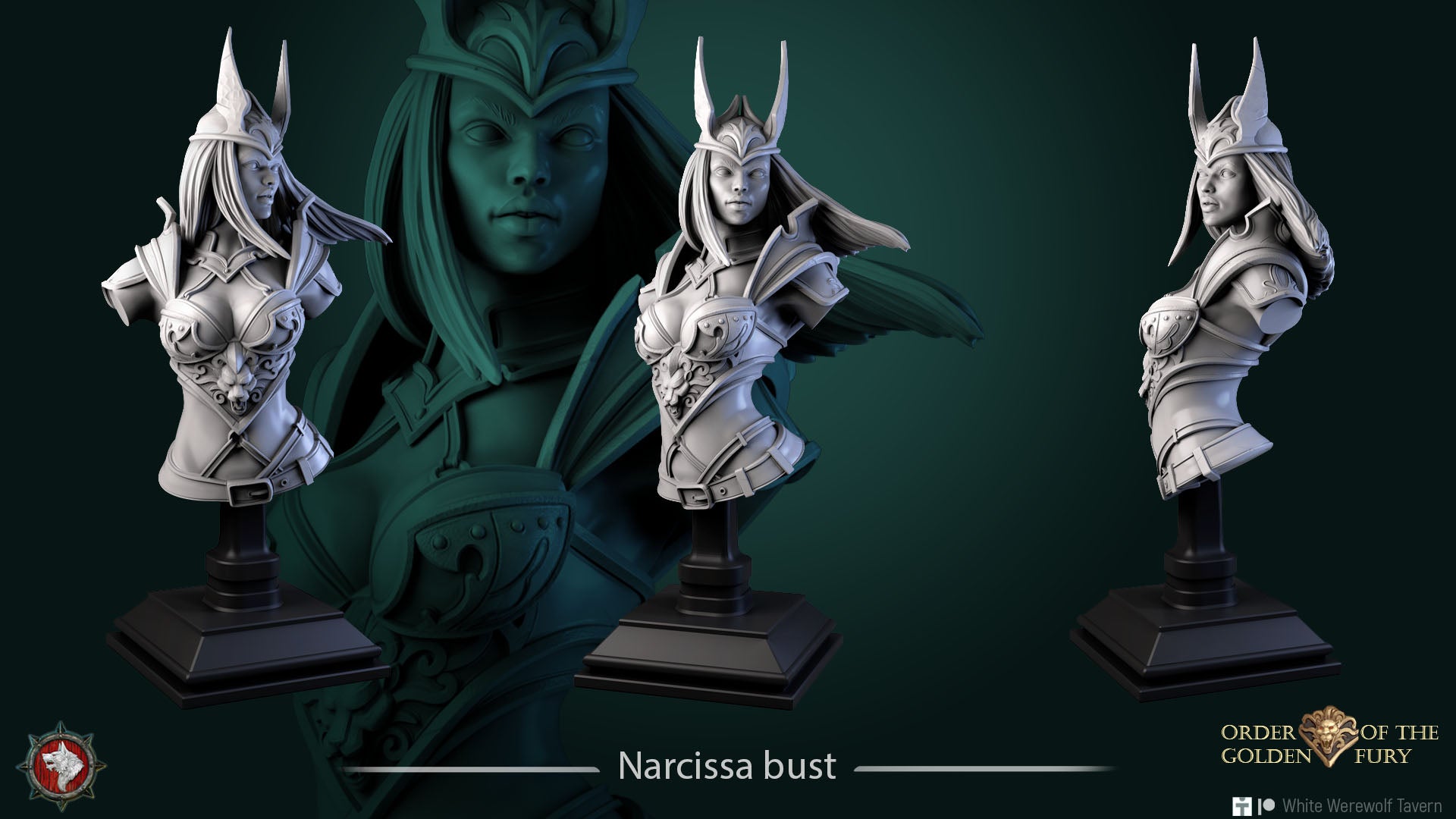 Narcissa - Bust aus der Reihe Order of the golden Fury von White Werewolf Tavern
