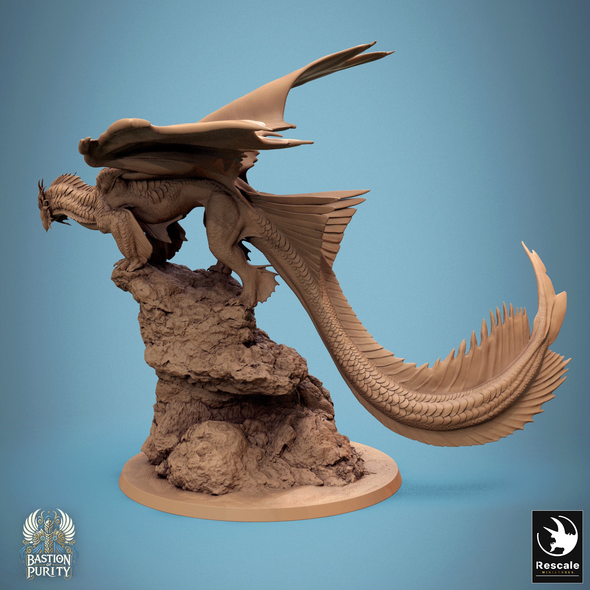 Bronze Dragon Stance - from the Bastion of Purity series by Rescale Miniatures