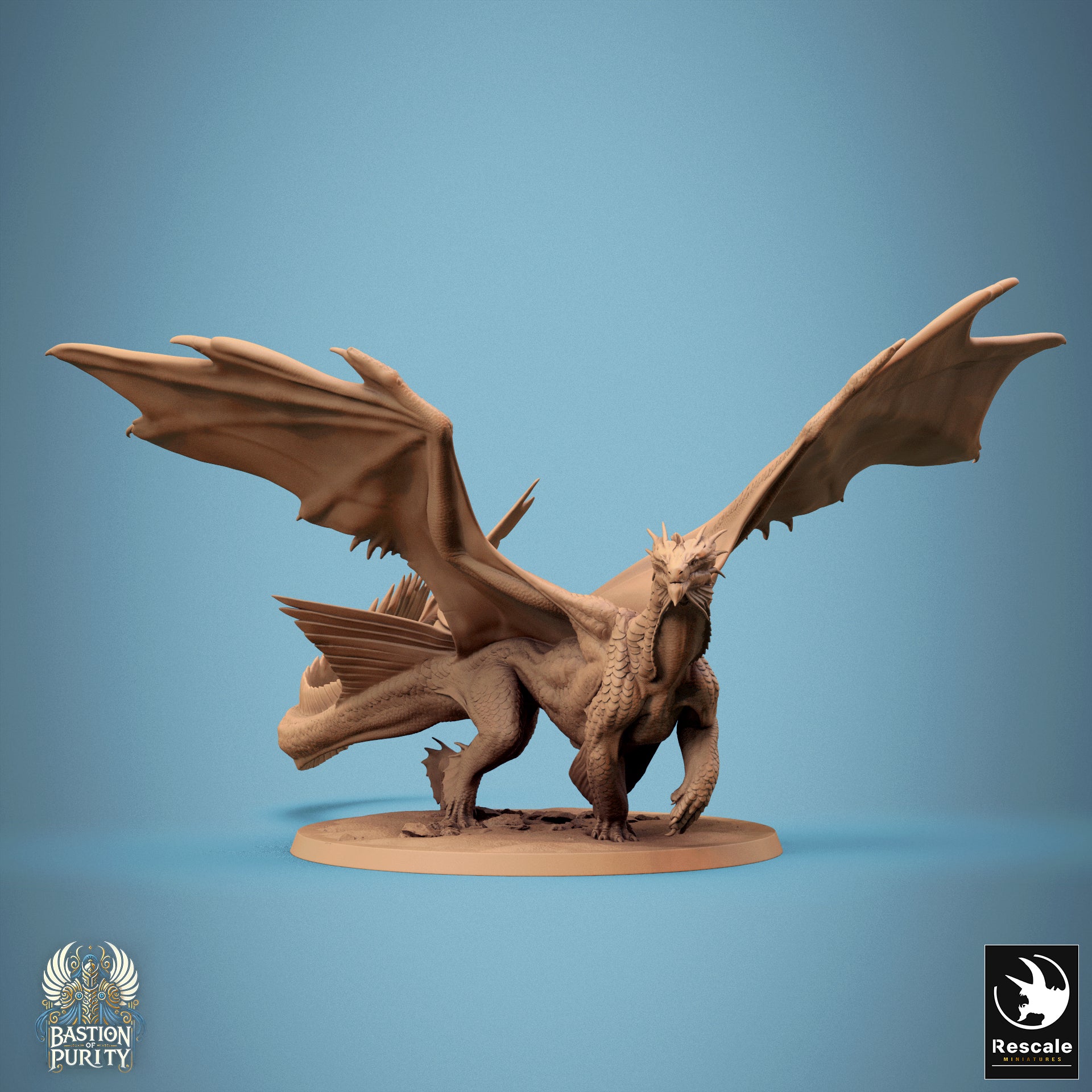Bronze Dragon Walk - from the Bastion of Purity series by Rescale Miniatures