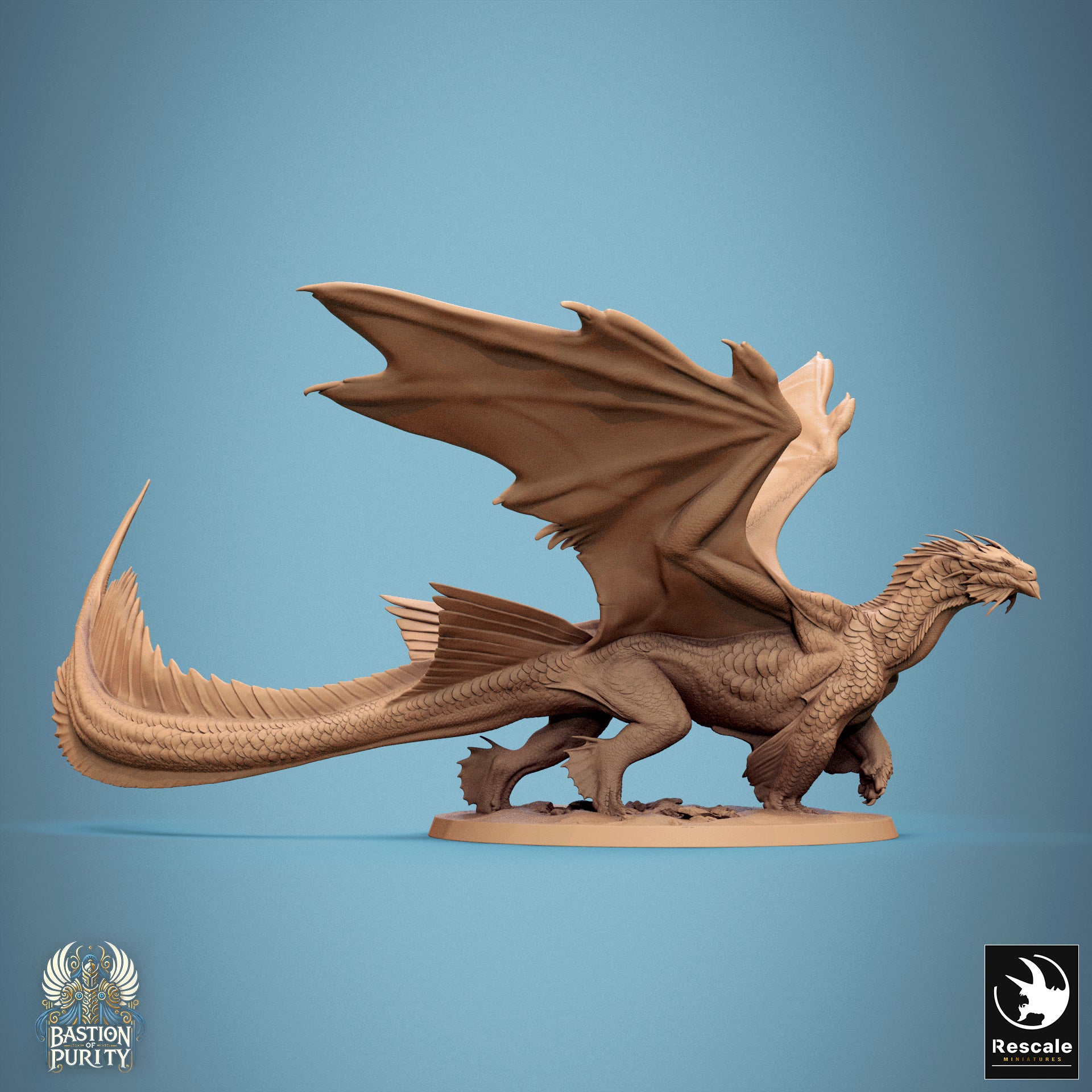 Bronze Dragon Walk - from the Bastion of Purity series by Rescale Miniatures