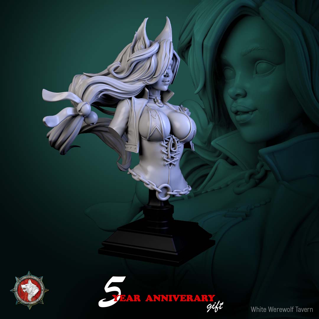 Nyx Shadowpurr - Bust aus der Reihe Spirits of Slavic Myth von White Werewolf Tavern