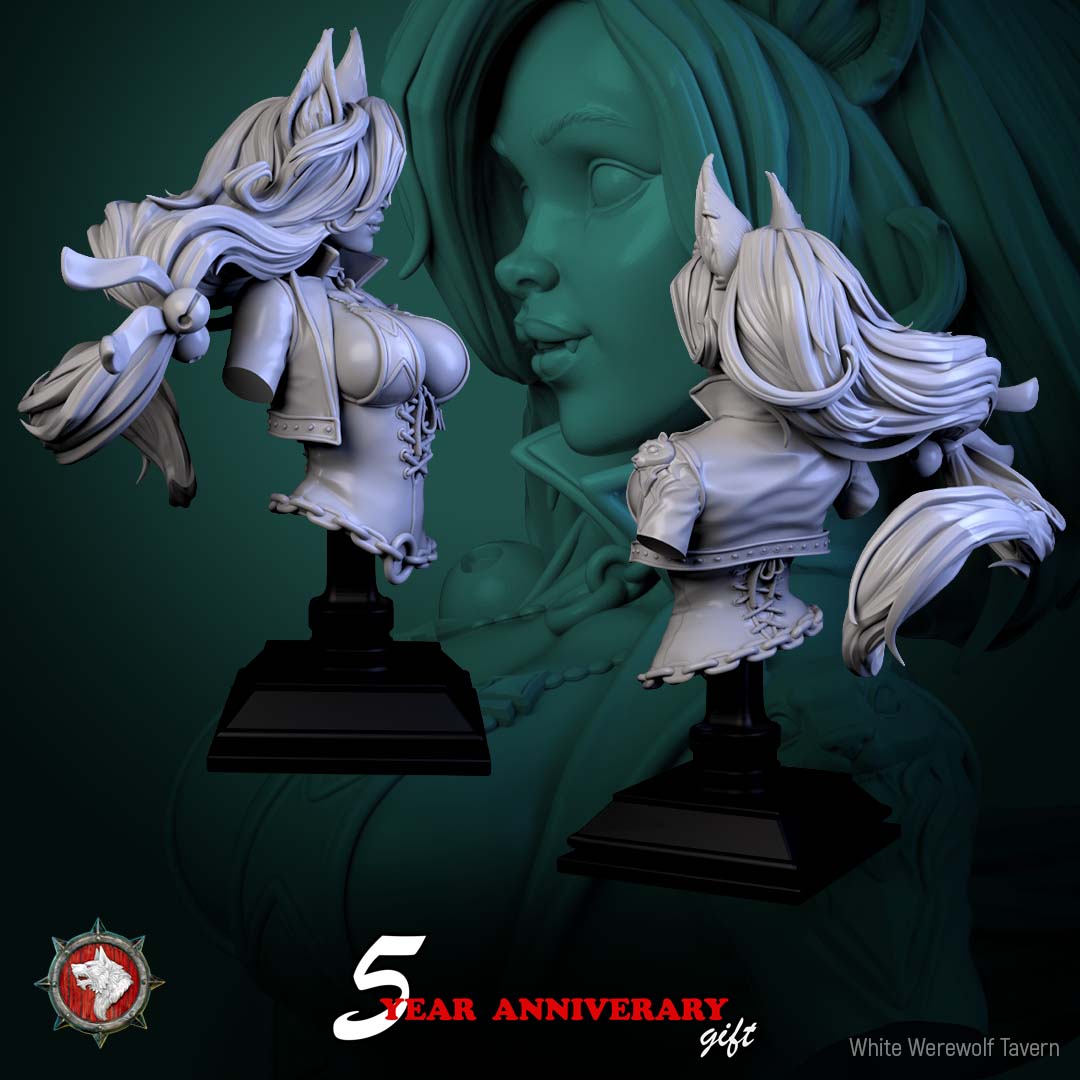 Nyx Shadowpurr - Bust aus der Reihe Spirits of Slavic Myth von White Werewolf Tavern